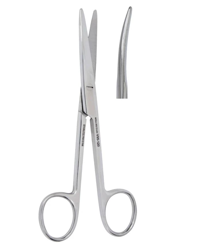 Vantage Mayo Dissecting Scissors, Curved, 6-3/4", Stainless Steel, Each - Scissor Dissecting - Image 1