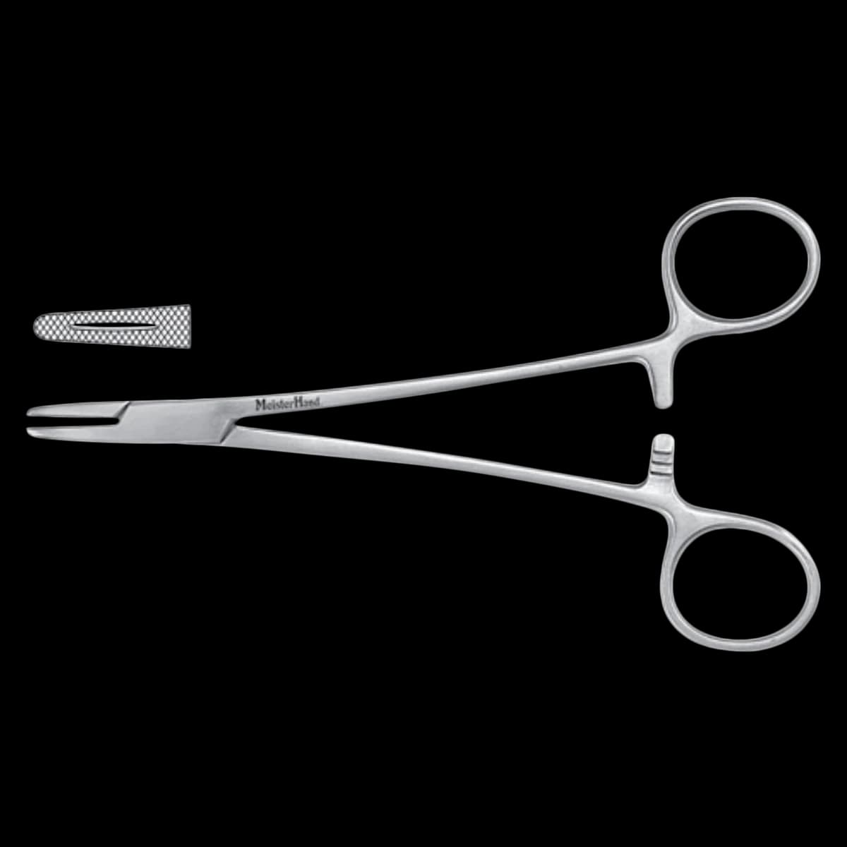 Meister-Hand Mayo-Hegar Needle Holder, Serrated Jaw, 8", Tungsten Carbide, Each - Needle Holder Mayo-Hegar - Image 1