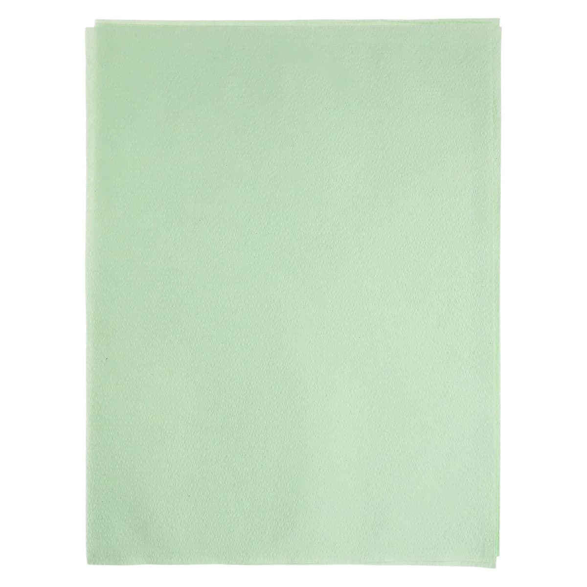 Crosstex Polycoated Headrest Covers, Extra Large 10" x 13", Green, 500/Case, L3GR - Polycoated Headrest Covers 10x13 Green 500/Case - Image 1