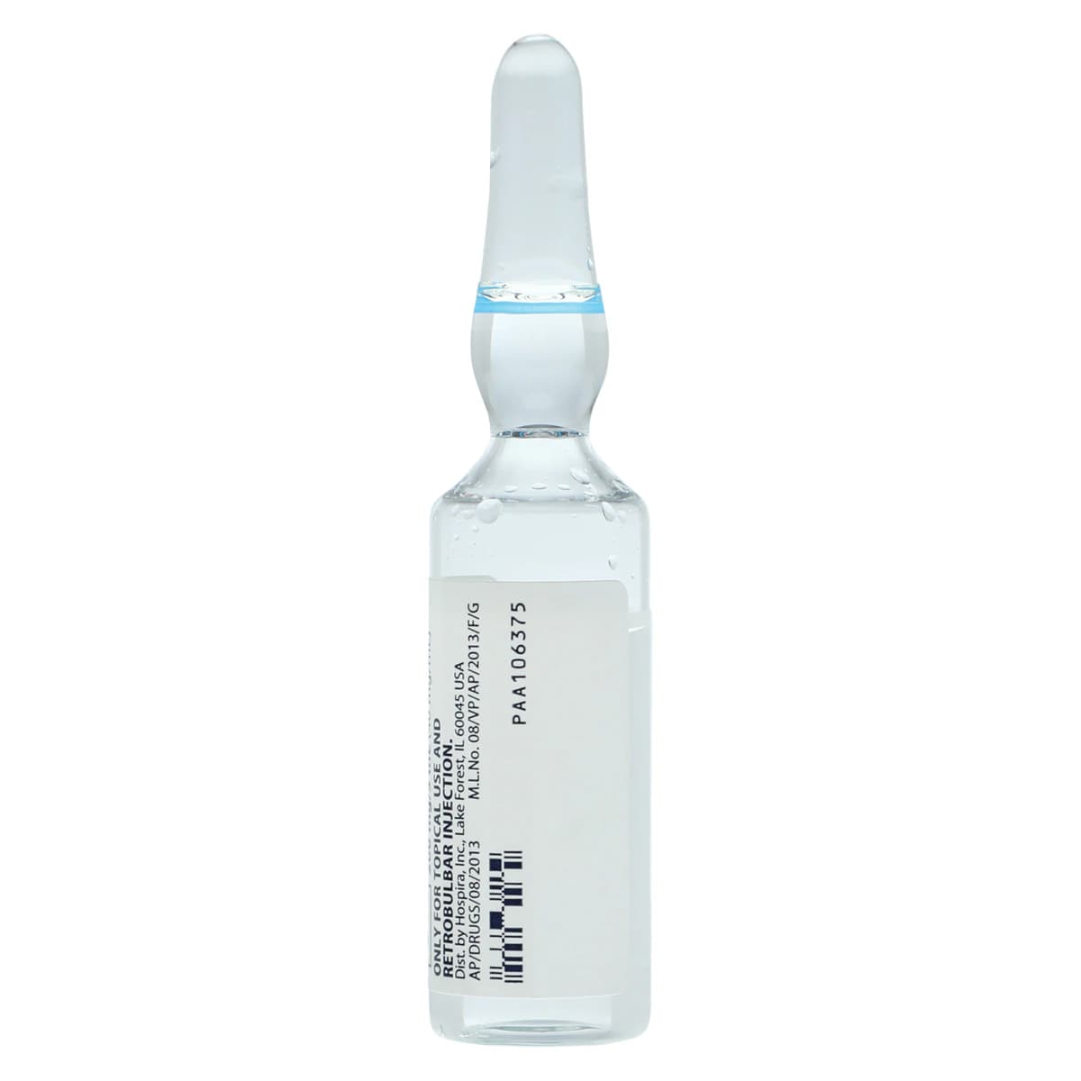 Lidocaine HCl Injection 4% Preservative Free Ampule 5mL, 25/Package thumbnail 3