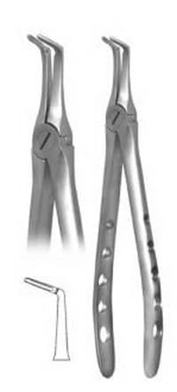 A. Titan Instruments X-TRAC Lower Root Fragment Forceps, Narrow, Size 4507, Serrated, Stainless Steel, 1 Each - Lower Root Fragment Narrow X-TRAC Forceps - Image 1
