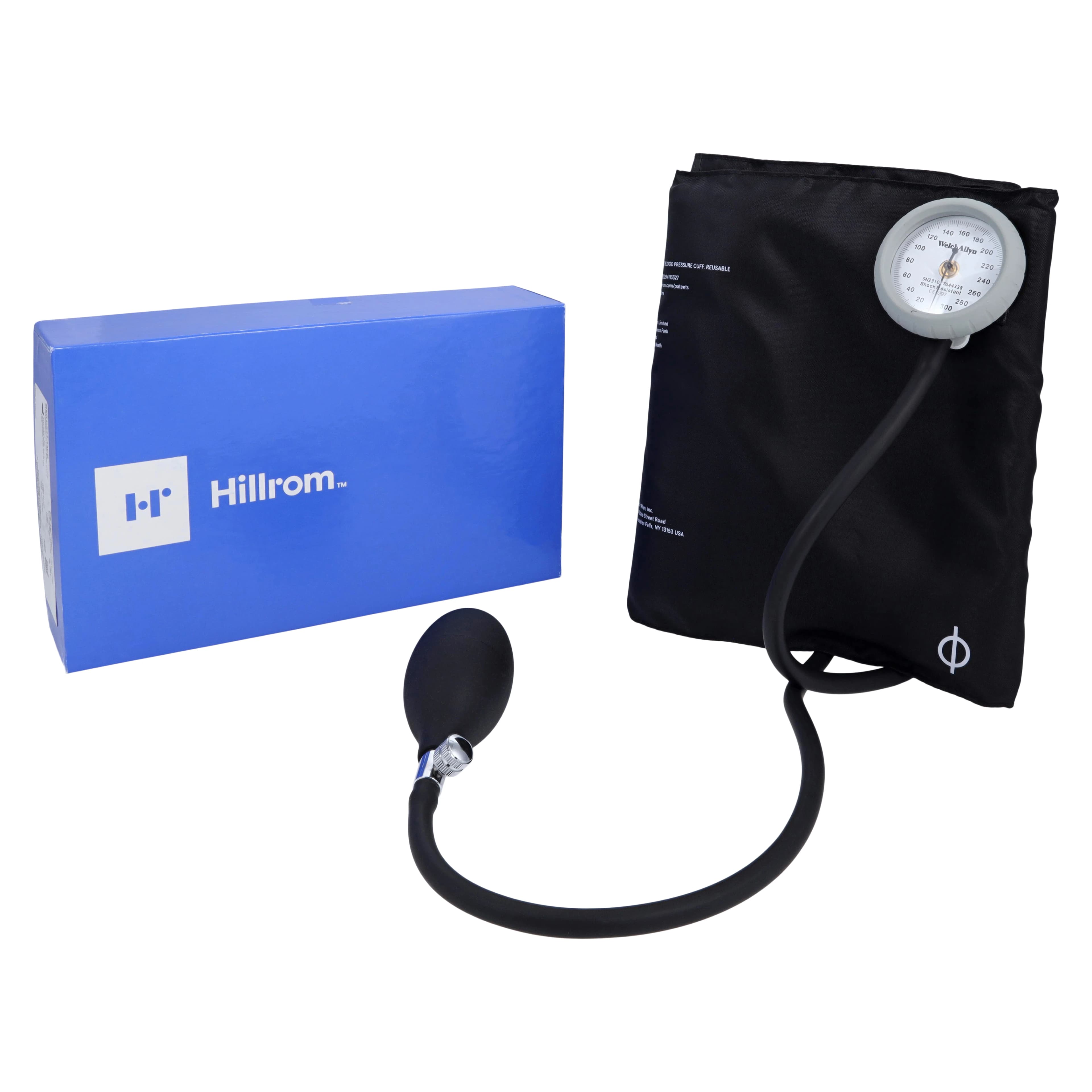 Welch Allyn DuraShock Bronze Series Aneroid Sphygmomanometer with Thigh Cuff, Size 13, Black/Gray, Latex-Free - Durashock Aneroid W/Thigh Cuff - Image 1
