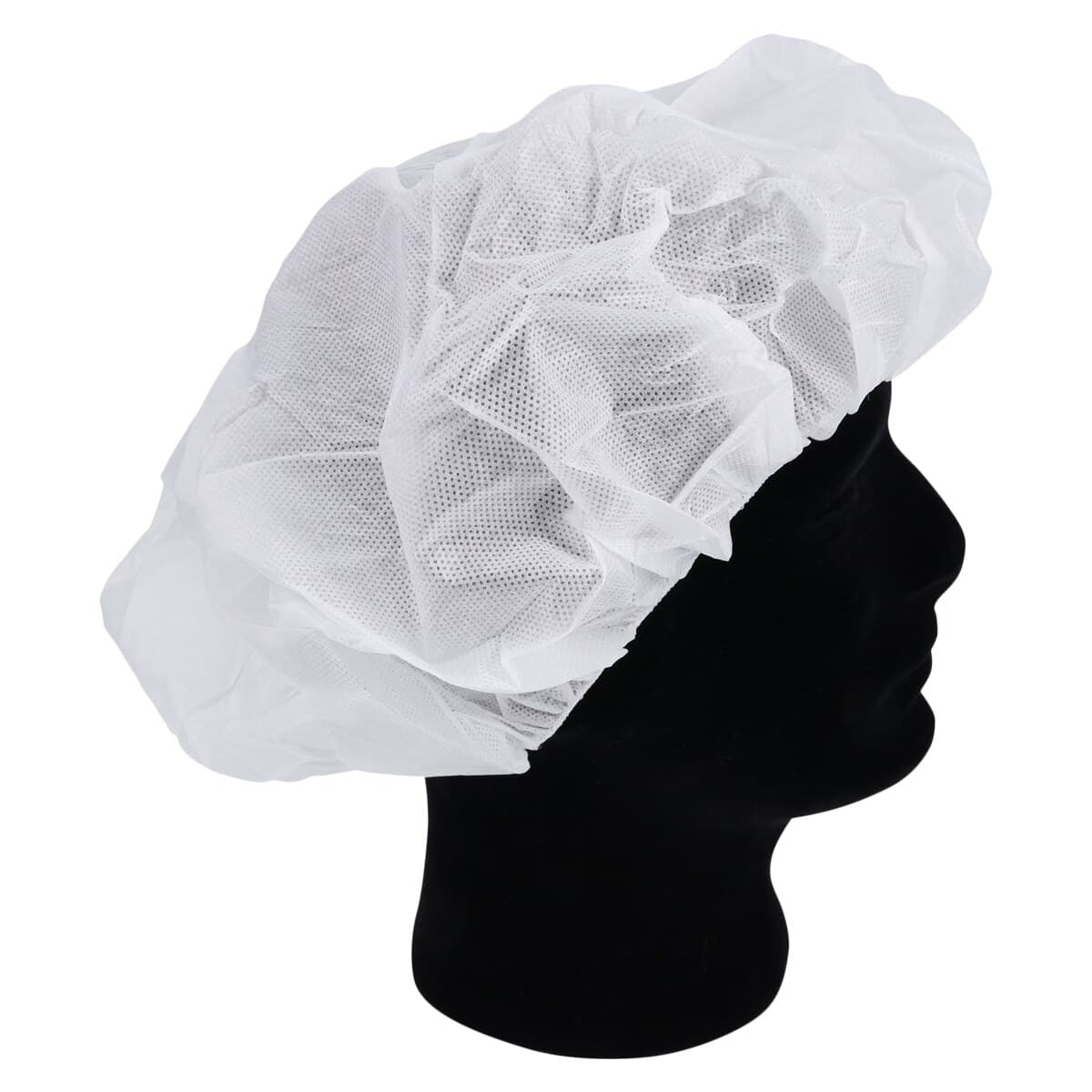 O & M Halyard White Tri-Layer Bouffant Cap, Large, Latex-Free, 300/Case thumbnail 3