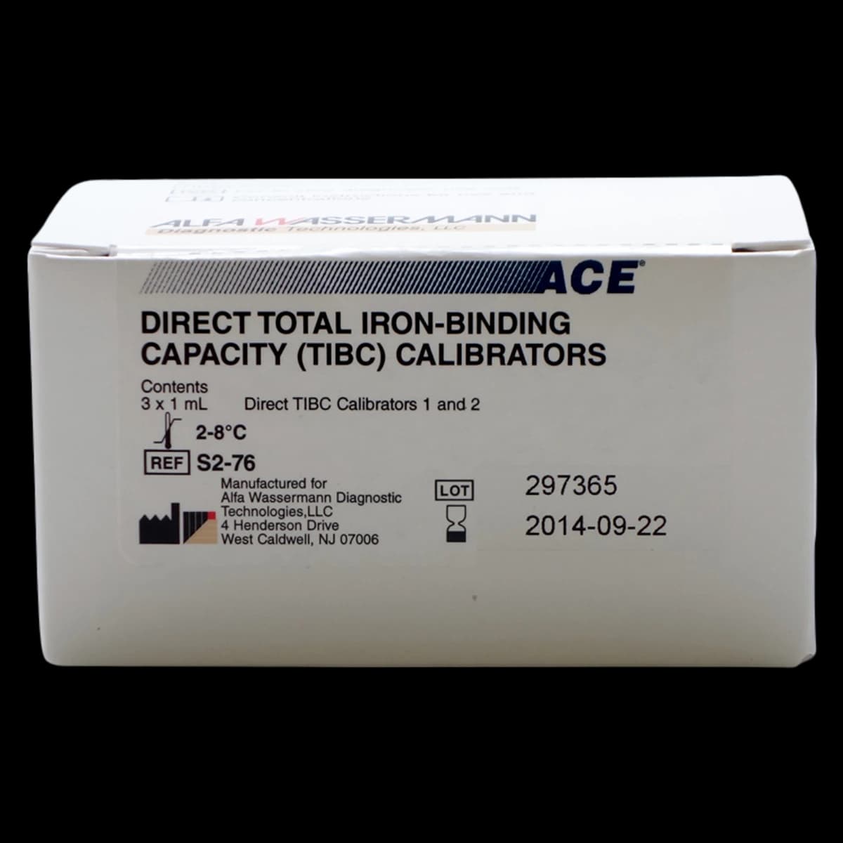 ACE Direct TIBC Calibrator for Analyzer, Lyophilized, 6 x 1 mL, 6/Kit - ACE Direct TIBC Calib - Image 1
