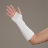 DeRoyal Wrist Splint Support, Foam, 8" Size Large, Right, Hook and Loop Closure - Splint Wrist Leath Hook/Loop - Image 1