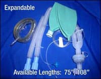 SunMed Anesthesia Extension Set, IV Extension Set 24" with 22mm Adapter, 20/Case - Anesthesia Extension Set - Image 1