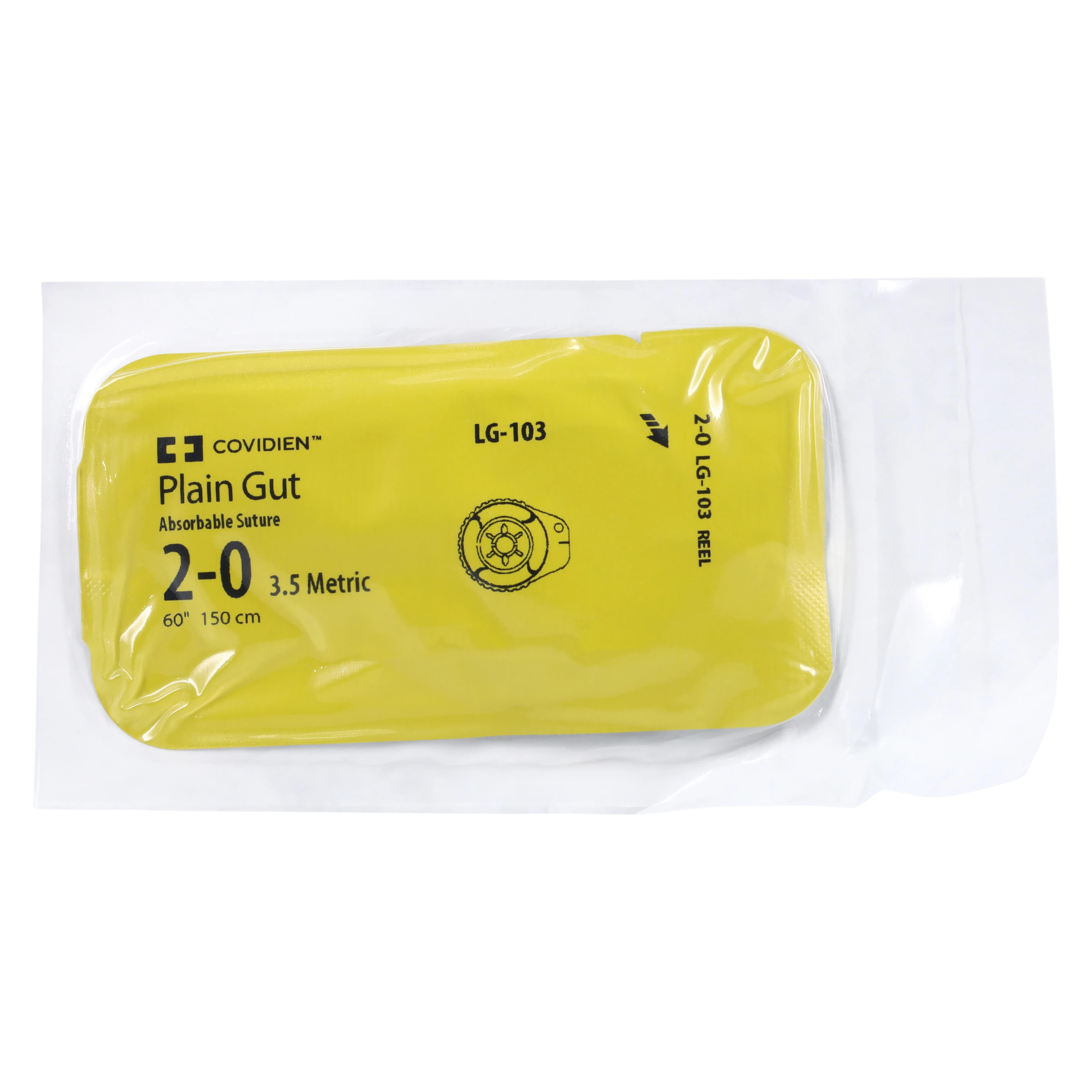 Surgigut Suture Plain Gut Monofilament 2-0, 60", Absorbable, Uncoated, Undyed, 24/Case thumbnail 3