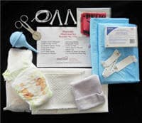 O.B. Kit with Scissors and Umbilical Clamp, Emergency Birth Kit - O.B. Kit w/Scissors Umbilical - Image 1