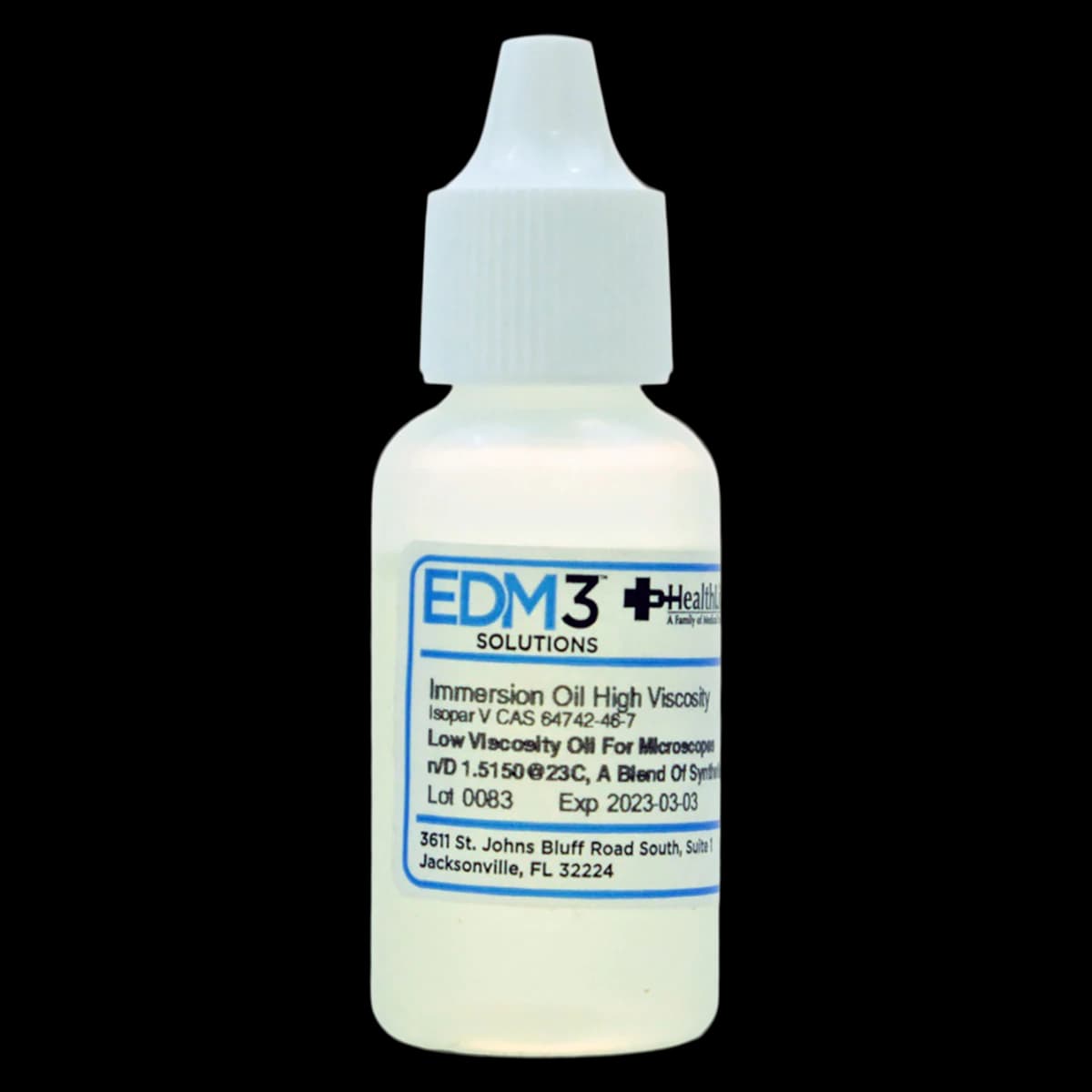 Immersion Oil, High Viscosity, 0.5 oz Bottle - Immersion Oil .5oz HV - Image 1