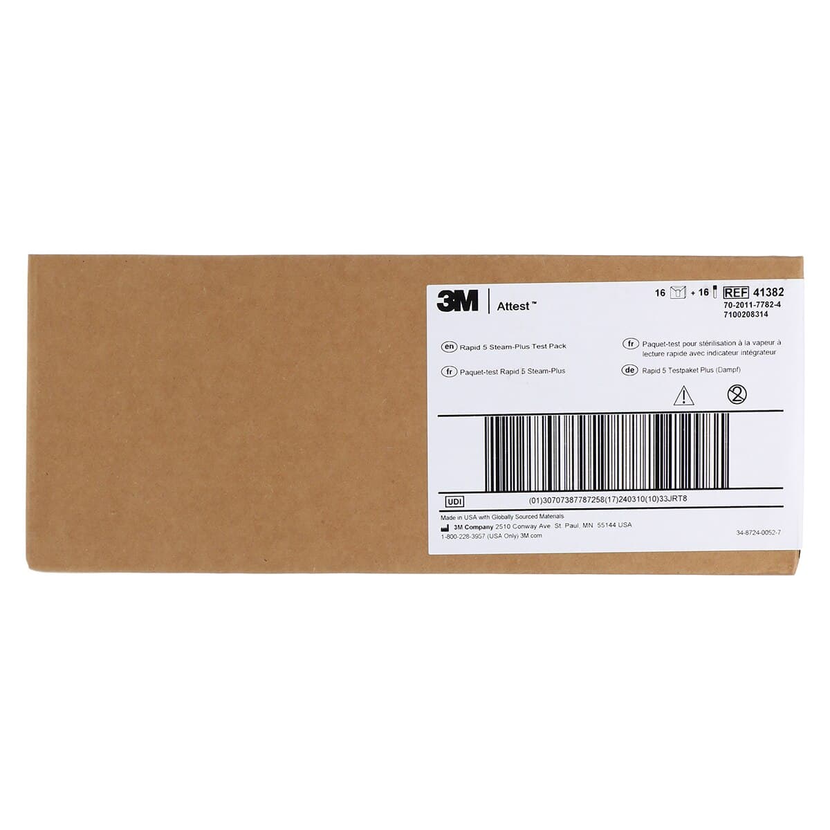 3M Attest Rapid 5 Steam Plus Biological Indicator Test Pack, 64/Case thumbnail 2