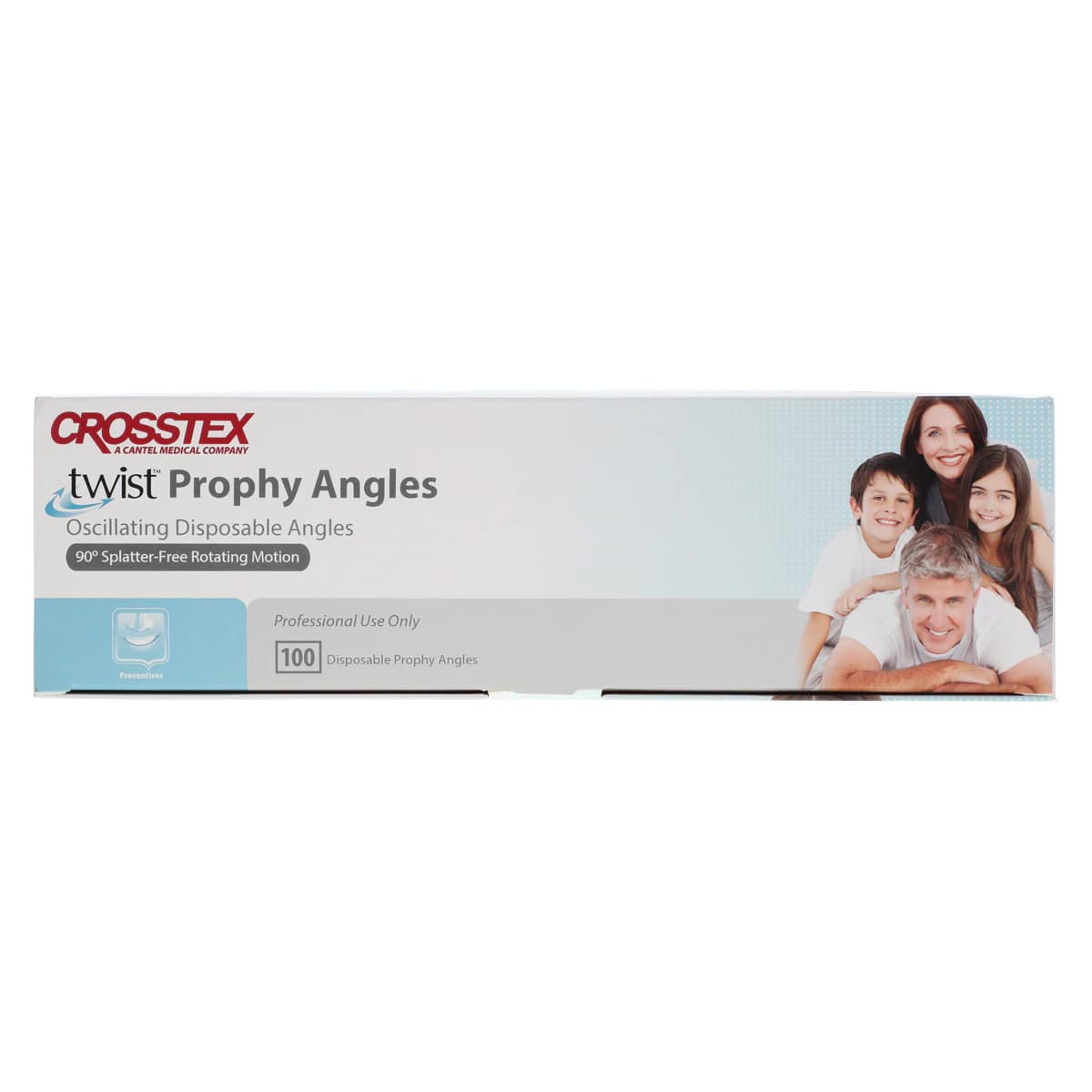 Crosstex Twist Disposable Prophy Angle, Firm Cup, White, 90-Degree Reciprocating, Latex-Free, 100/Box, TPAFC thumbnail 4