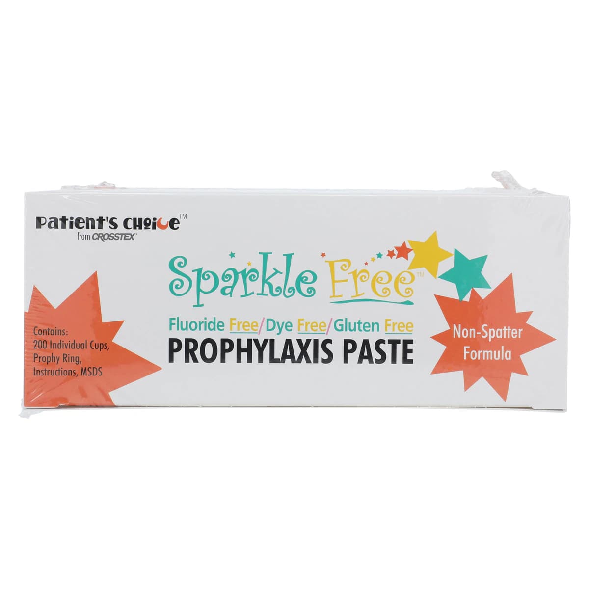 Sparkle FREE Prophy Paste with Xylitol, Coarse Grit, Spearmint, Fluoride-Free, Dye-Free, Gluten-Free, Unit Dose Cups, 200/Box thumbnail 2