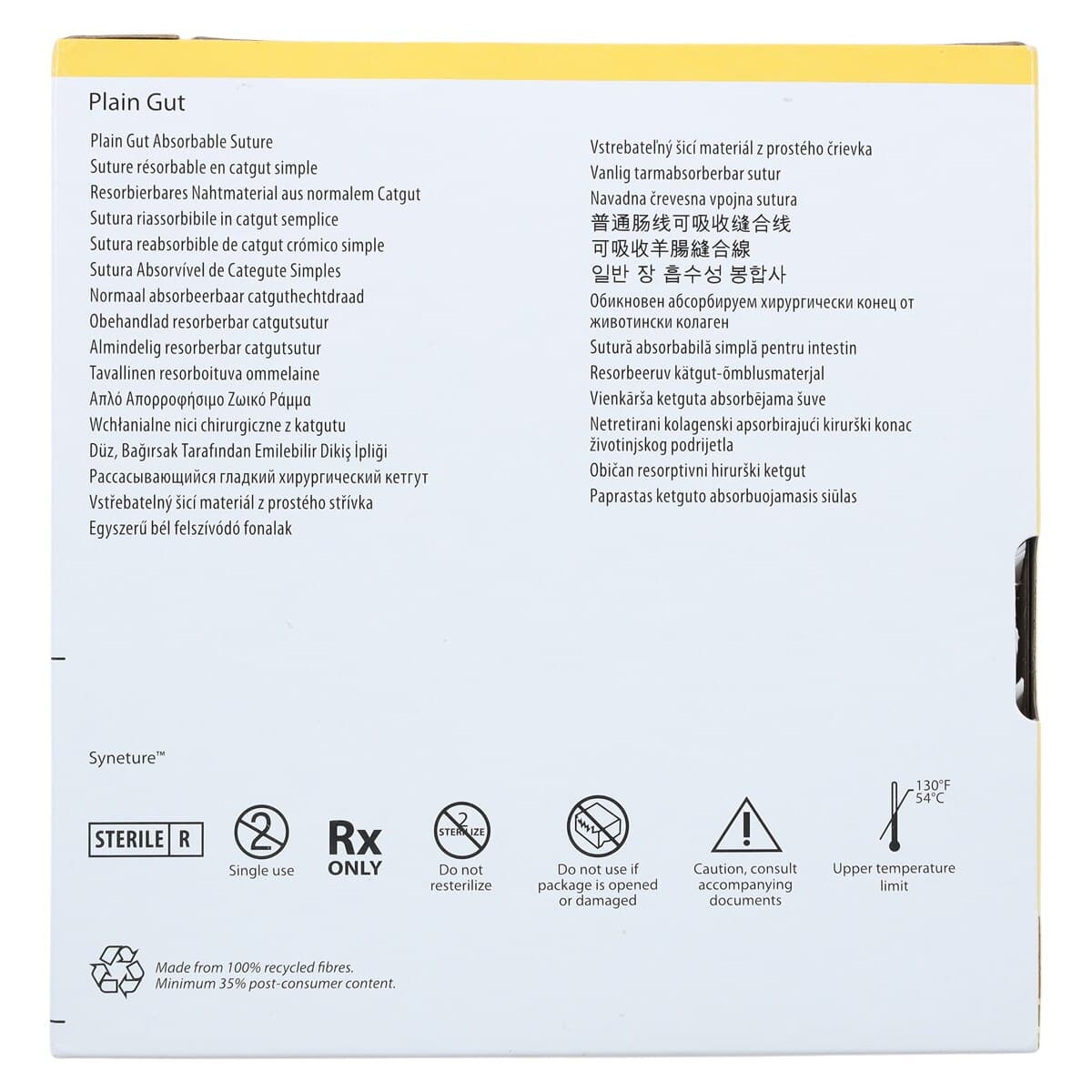 Medtronic Surgigut Plain Gut Suture, 4-0, 30", CV-23 Surgalloy Taper Point 1/2 Circle Needle 17mm, Uncoated, Undyed, 36/Case thumbnail 6