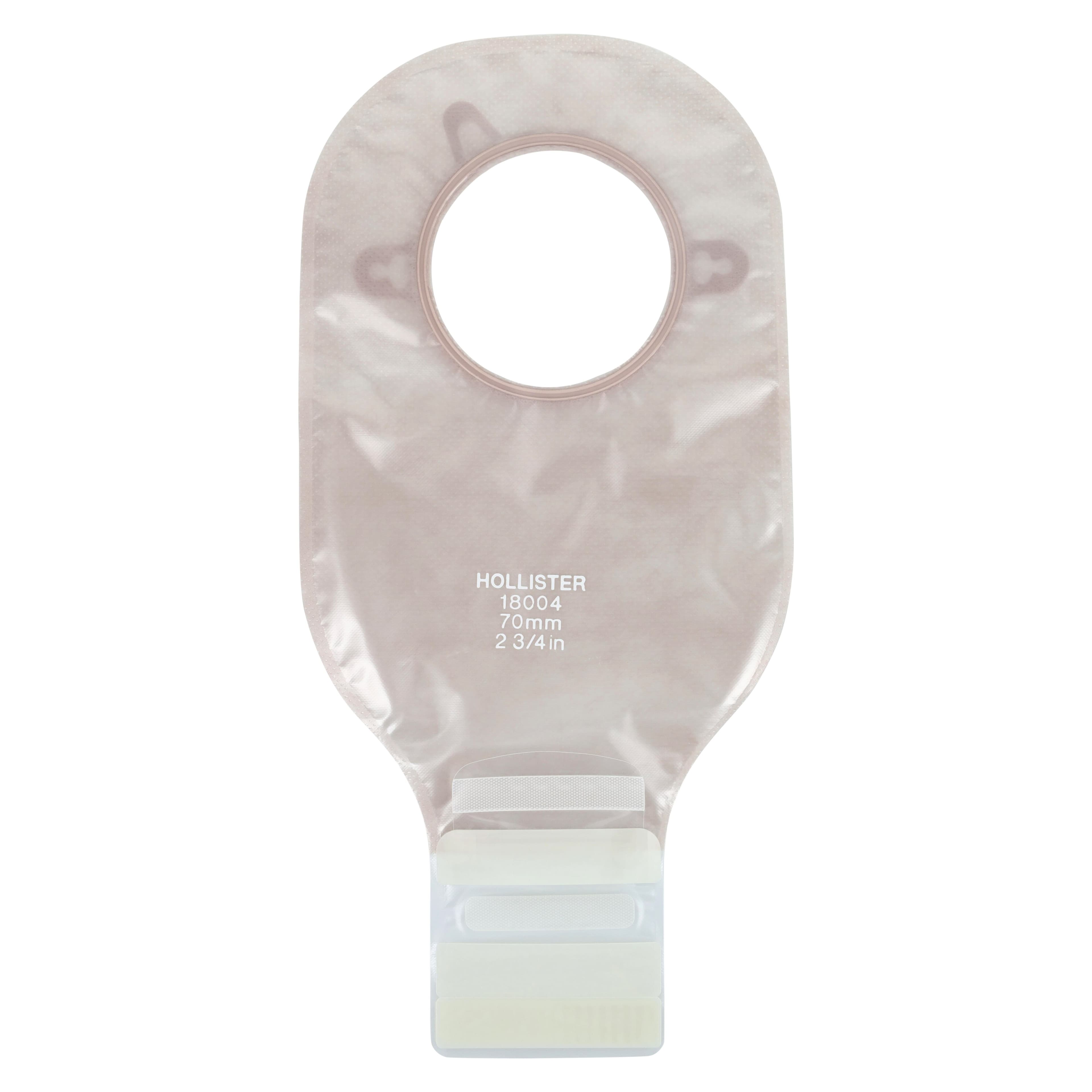 Hollister New Image 2-Piece Drainable Ostomy Pouch, Ultra Clear/Blue, 12" Length, 2-3/4" Flange, 18113 thumbnail 2