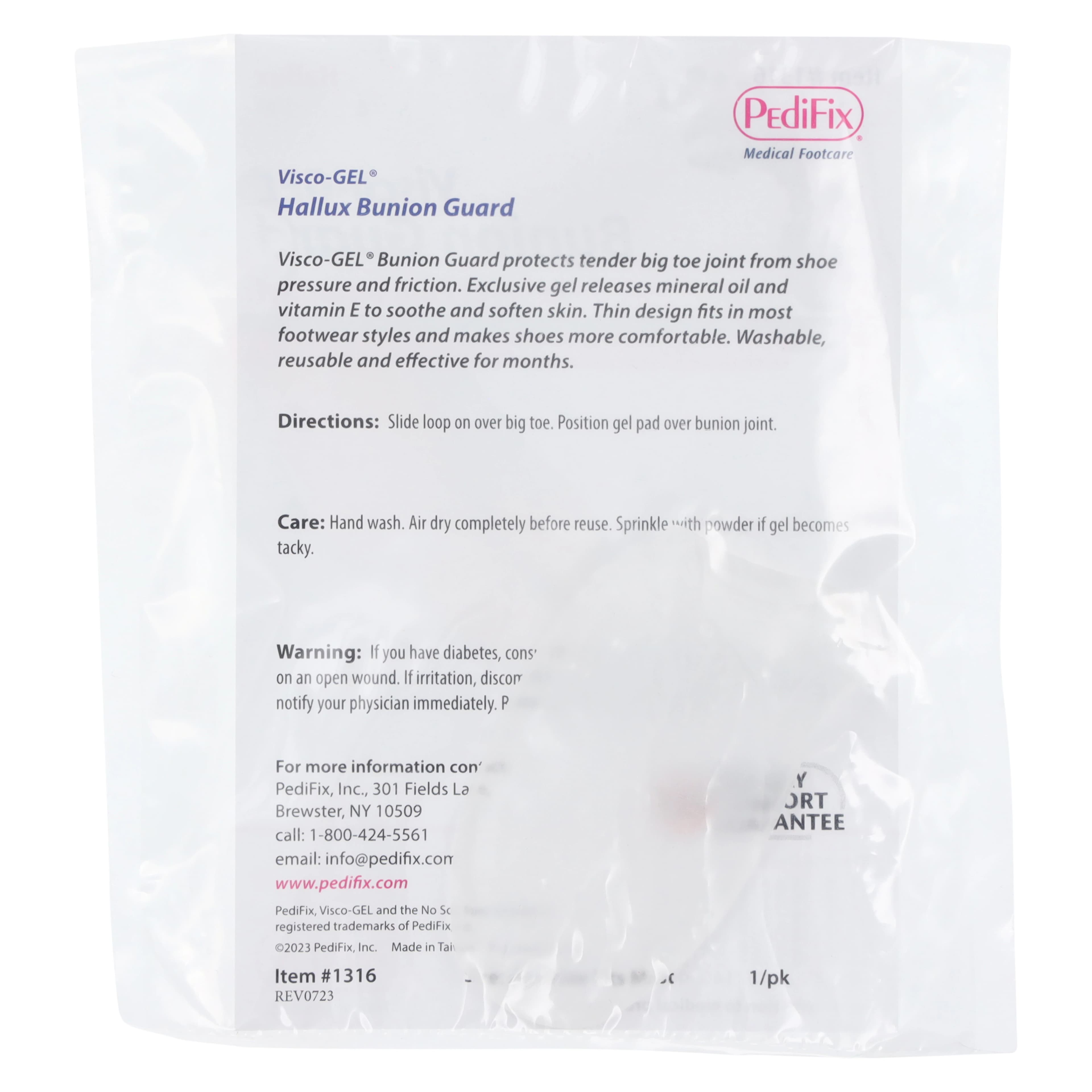 Pedifix M-Gel Bunion Guard, Visco-GEL Hallux Guard, One Size thumbnail 5