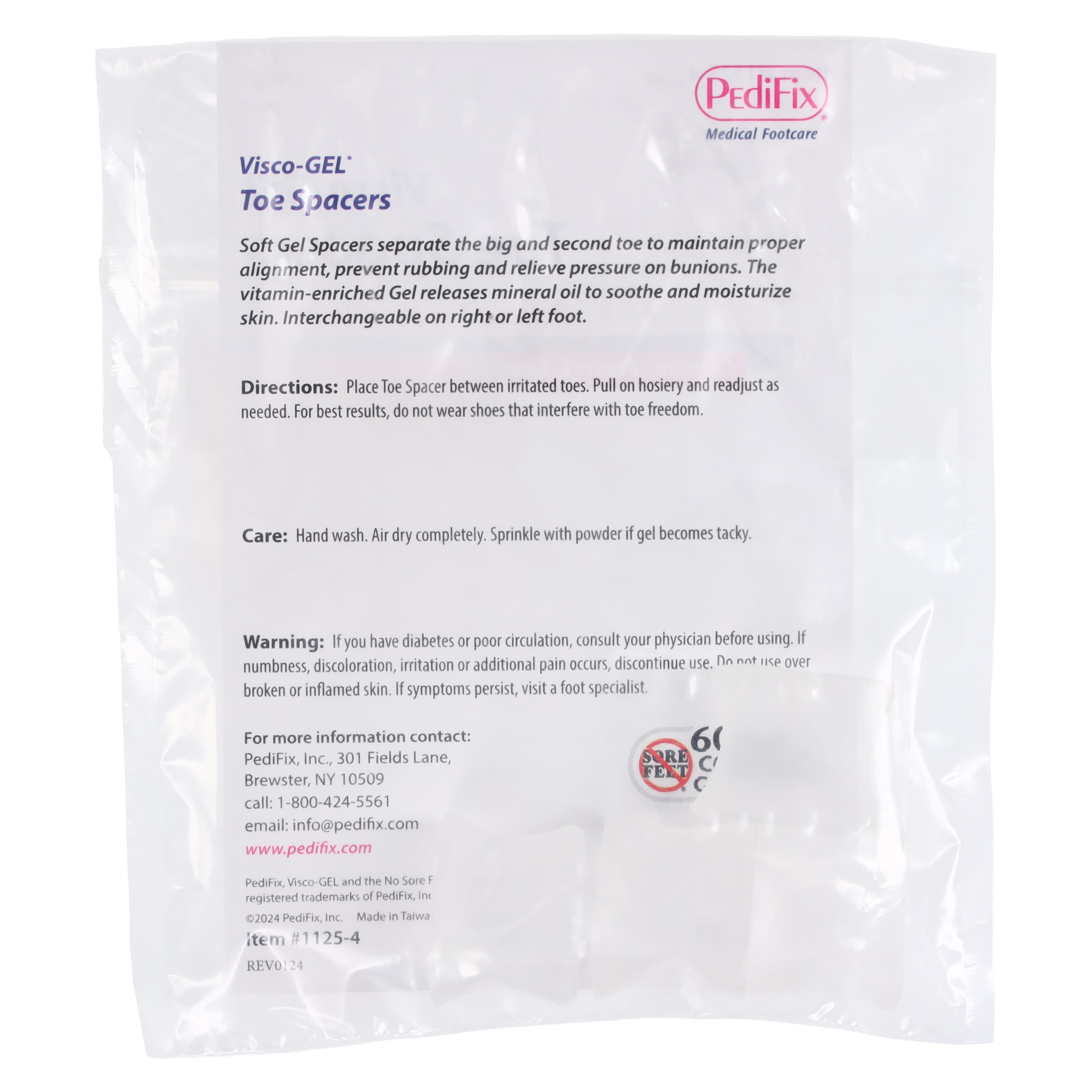 Pedifix M-Gel Toe Spreader, Visco-Gel Spacer, Small thumbnail 4