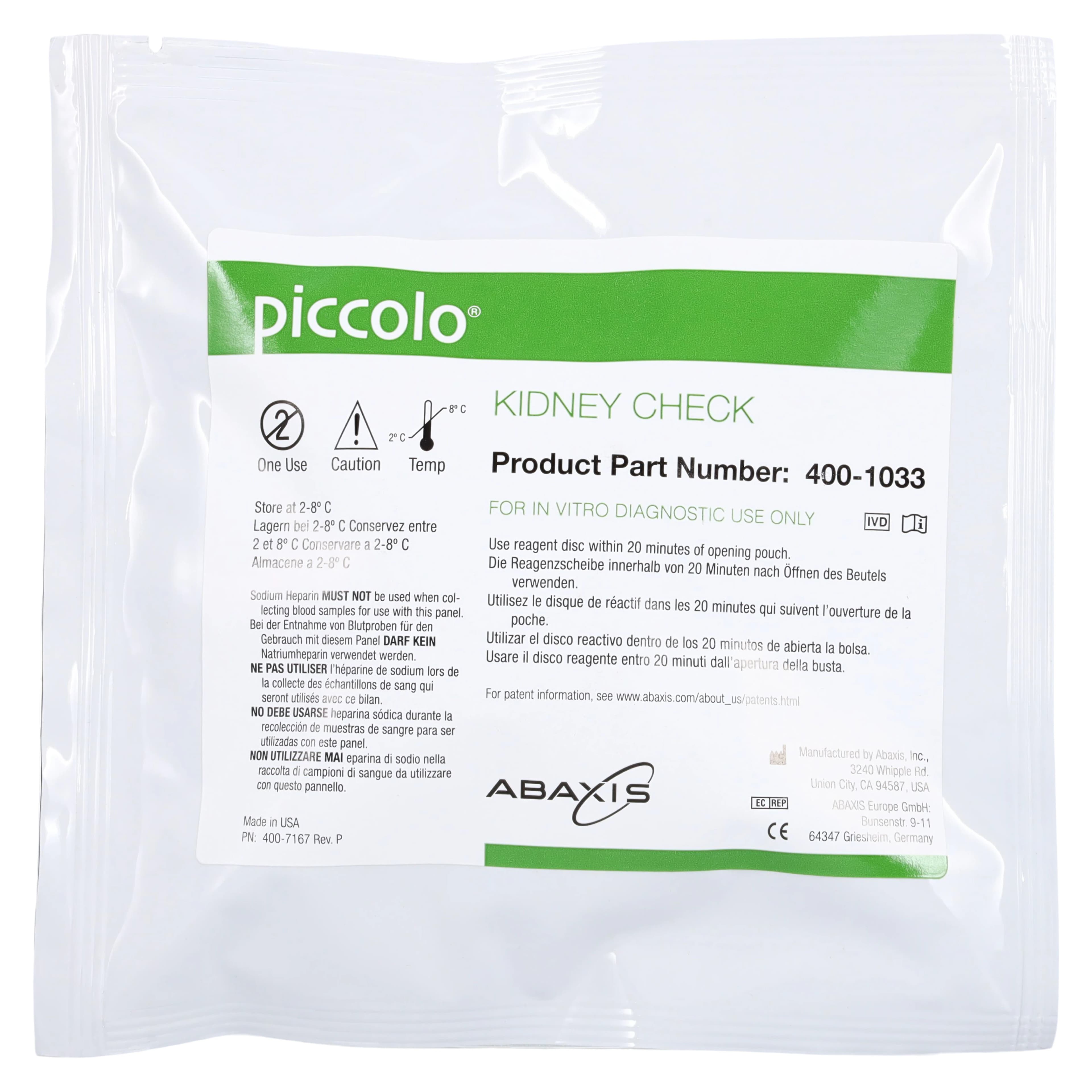 Abaxis Piccolo Xpress Kidney Check Rotor, 10/Box thumbnail 8