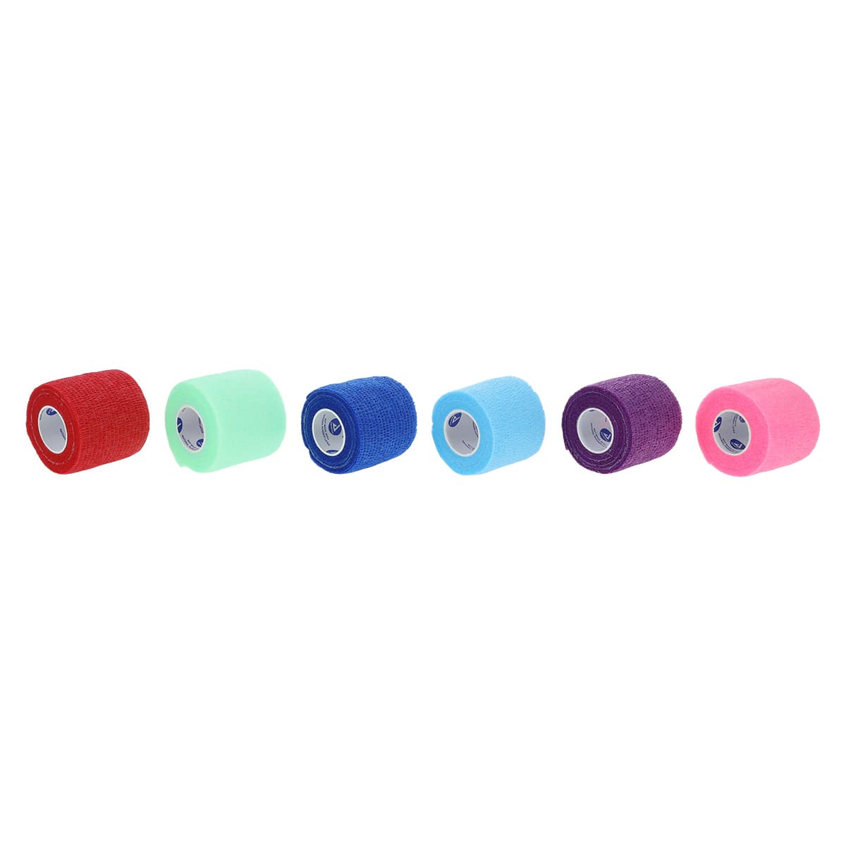 Dynarex Sensi-Wrap Self-Adherent Bandage Roll, 2" x 5 yd, Assorted Colors (6/color), 36/Case, #3182 - Sensi Wrap 2"x 5yd Asst (6/color) (36) - Image 1