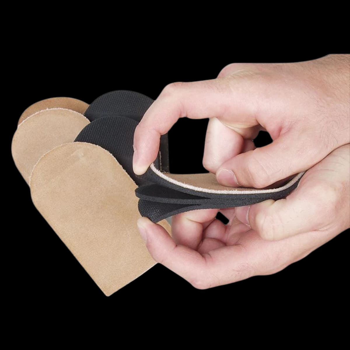 AliMed Adjust Heel Peel-Away Lift, Leather/Rubber, Large (3x5") - Adjust Heel Peel Away - Image 1