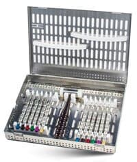 A. Titan Instruments Osteotome Convex Set, 6 Straight, 6 Angled Osteotomes, 1 Mallet, T-20 Tray - Osteotome Convex Set - Image 1