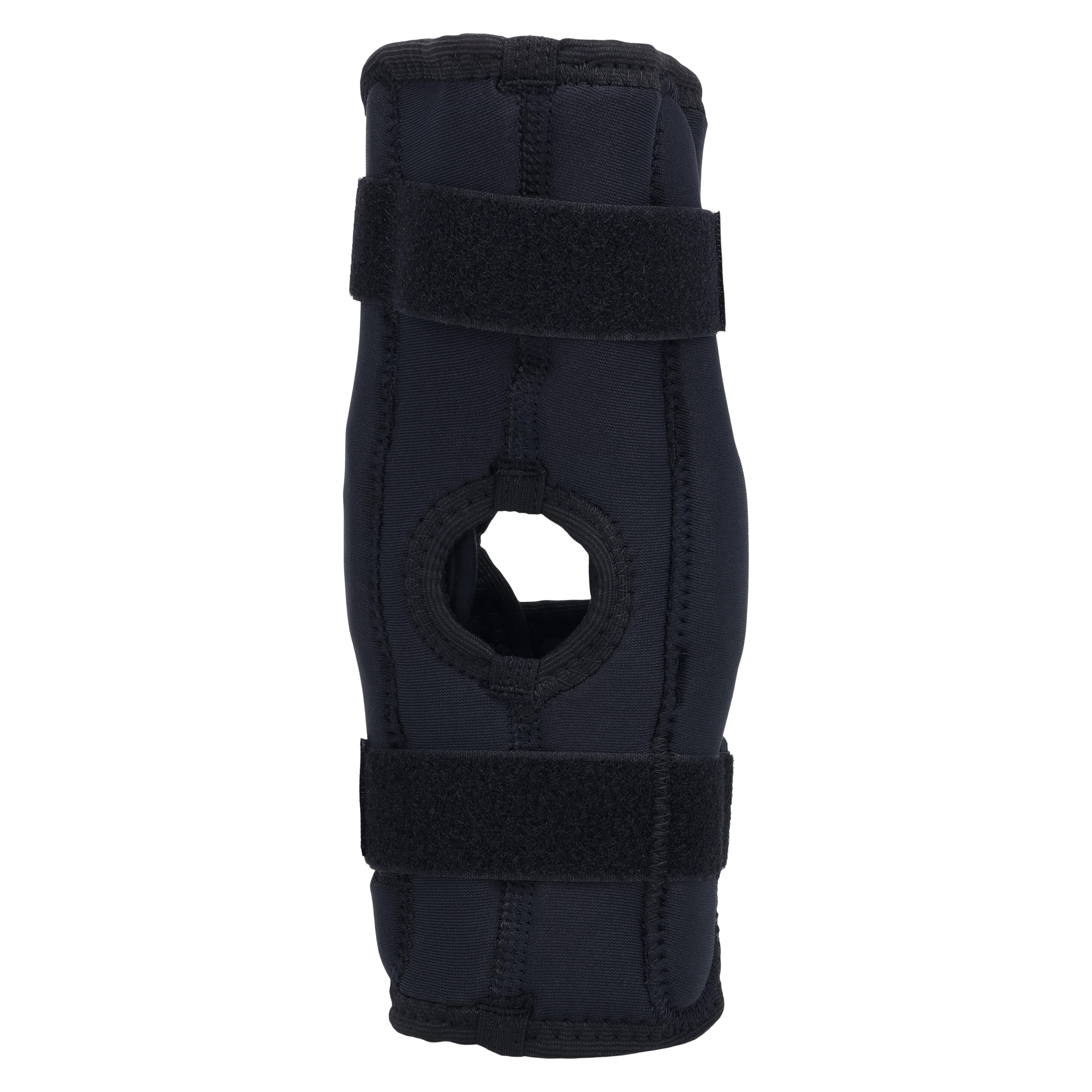 DJO Economy Wraparound Knee Brace, Adult Large, Black, Drytex, 21-23.5" thumbnail 5