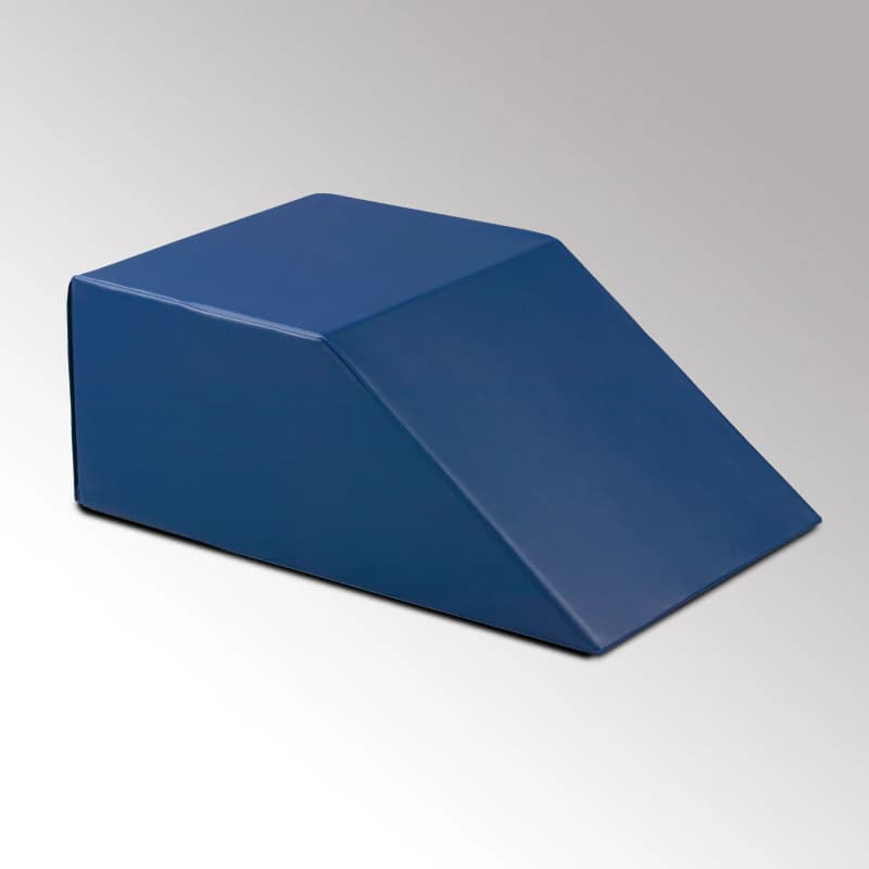 Clinton Industries Pillow Pos Foam Positioning Cube/Incline with Vinyl Cover, Blue, 32x20x12" - Pillow Pos Foam W/Cvr Blu - Image 1