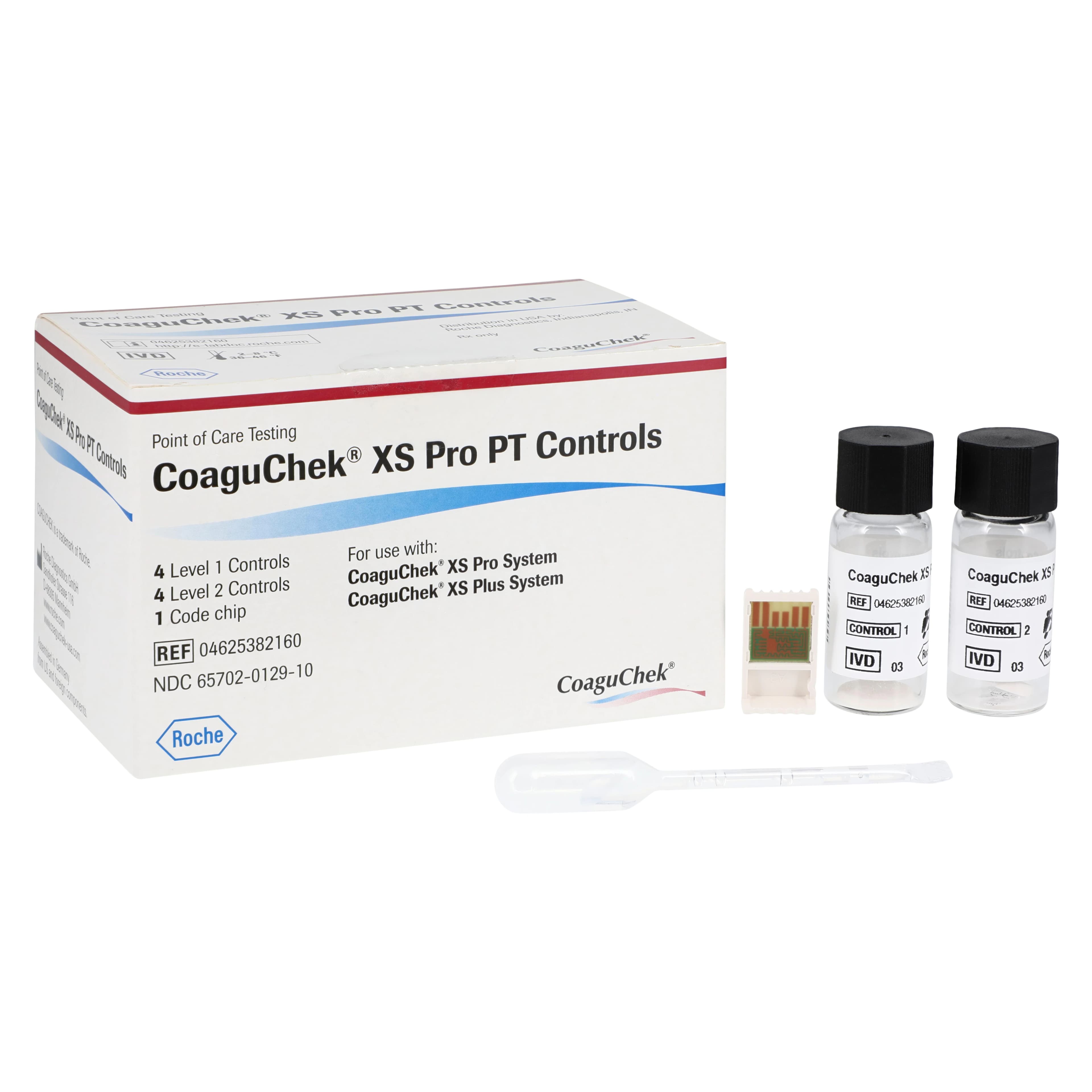 CoaguChek XS Plus PT/INR Controls, High/Low Levels, Liquid, Each - Coaguchek XS Plus PT Controls - Image 1