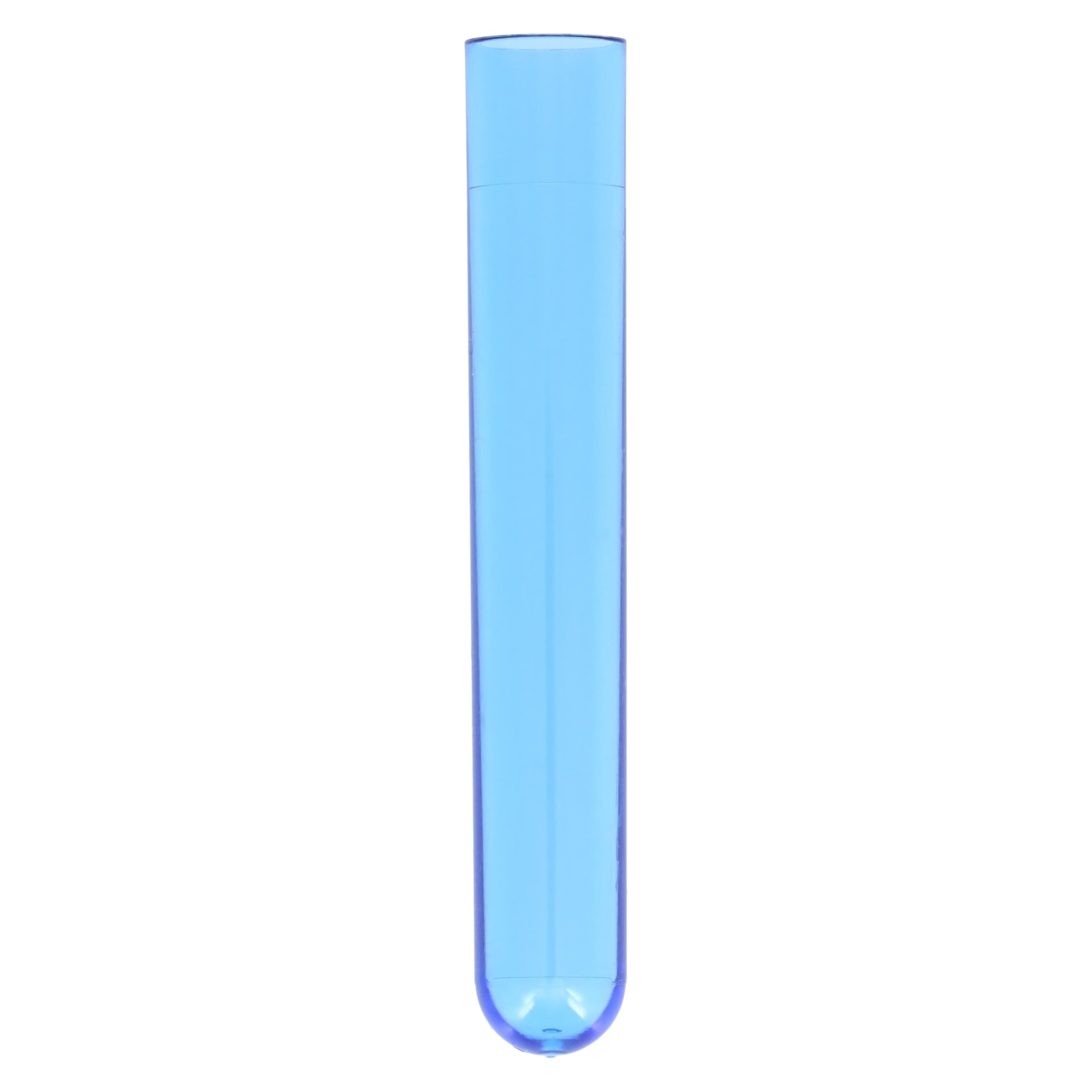 Globe Scientific Polystyrene Test Tube, 5mL, 12x75mm, Round Bottom, Non-Sterile, Light Blue, 1000/Bag thumbnail 3