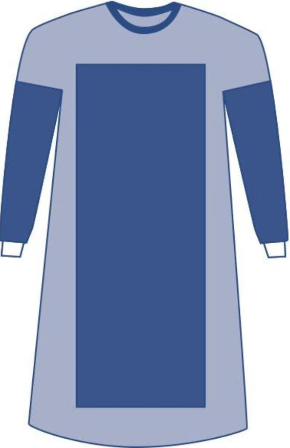 Medline Eclipse Disposable Surgical Gown, Reinforced Poly/SMS Fabric, X-Large, Sterile with Towel, 30/Case - Gown Surg Eclipse Plus AAMI4 - Image 1