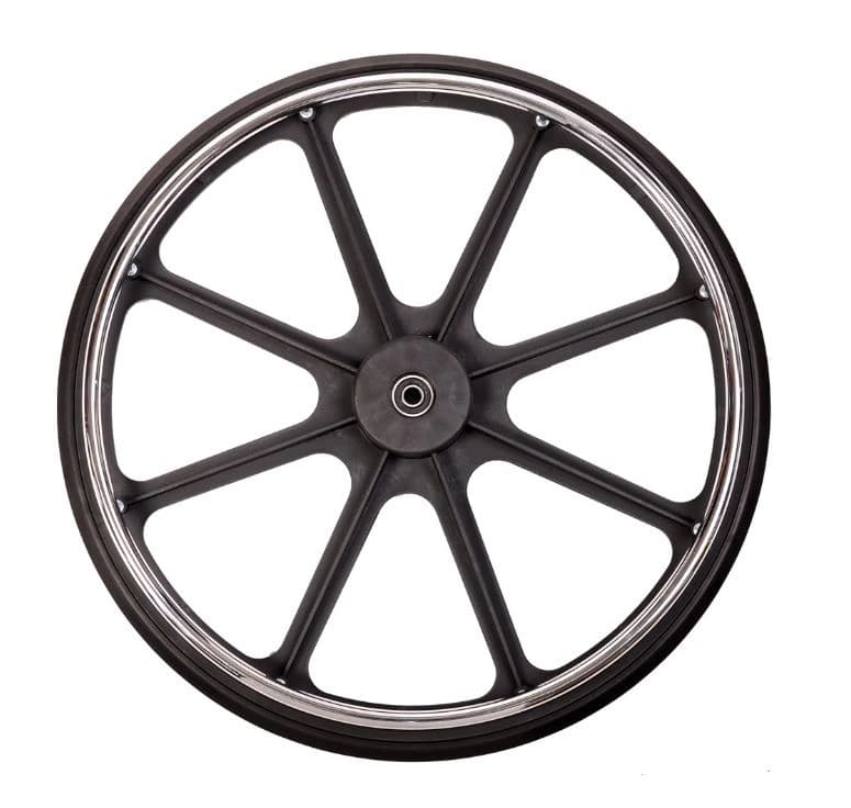 Medline Rear Wheel for Extra Wide Wheelchair, Caster Wheel, Each - Rear Wheel f/Wheelchair - Image 1