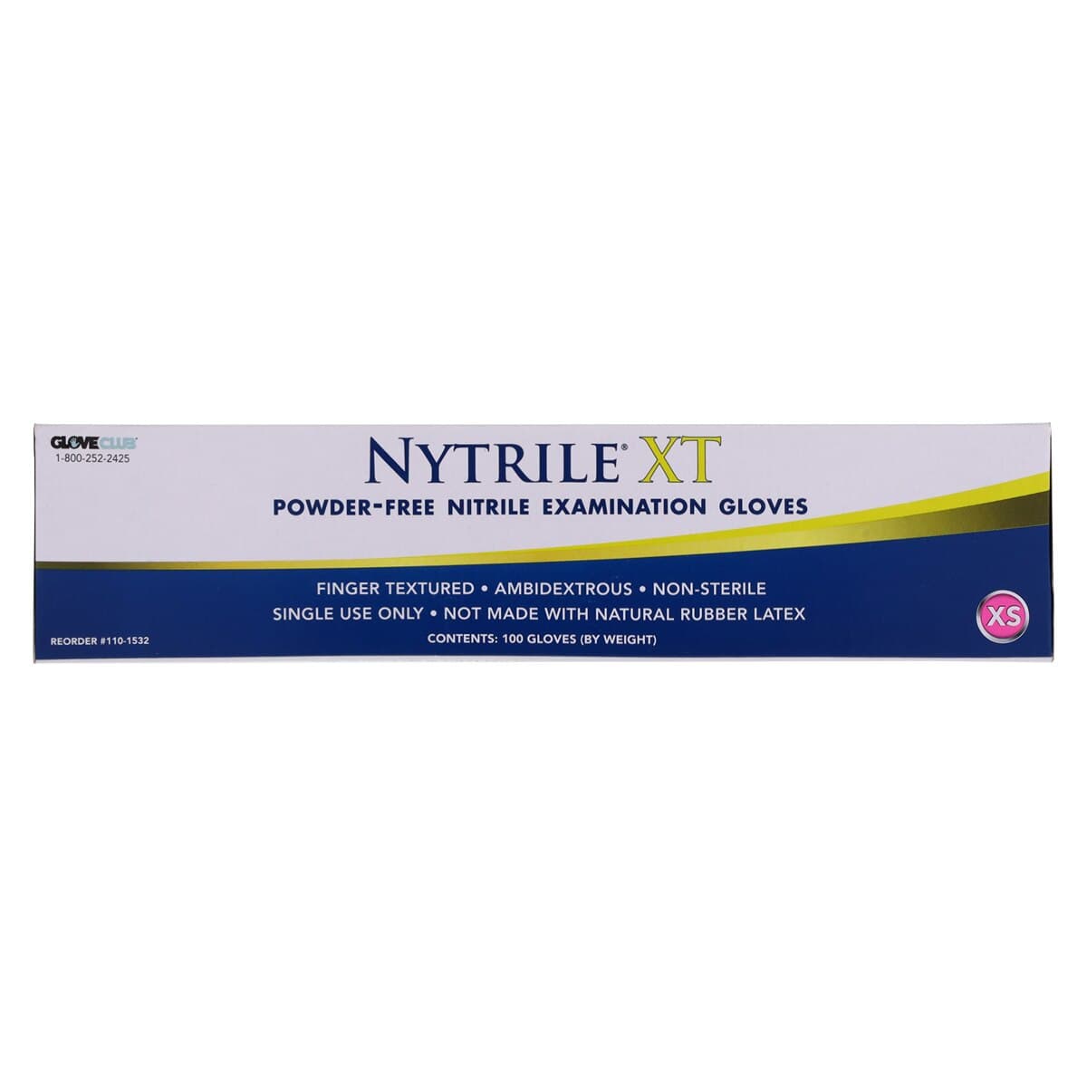 Nytrile XT Nitrile Exam Gloves, Powder Free, Non-Sterile, X-Small, Periwinkle Blue thumbnail 8