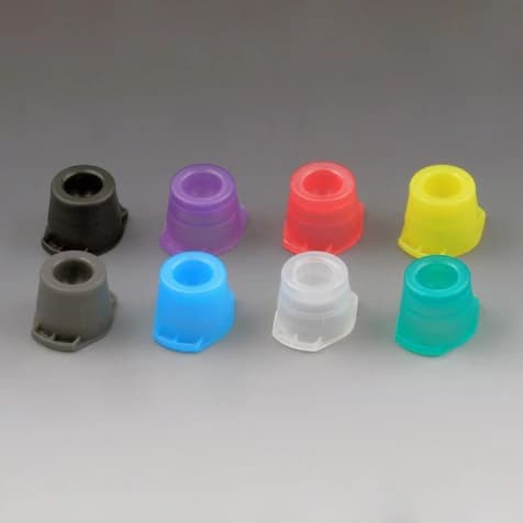 Globe Scientific Universal Snap Cap, Polyethylene, Clear, Fits 12/13/16mm Tubes, 1000/Pk - Cap Snap Univ Clear - Image 1