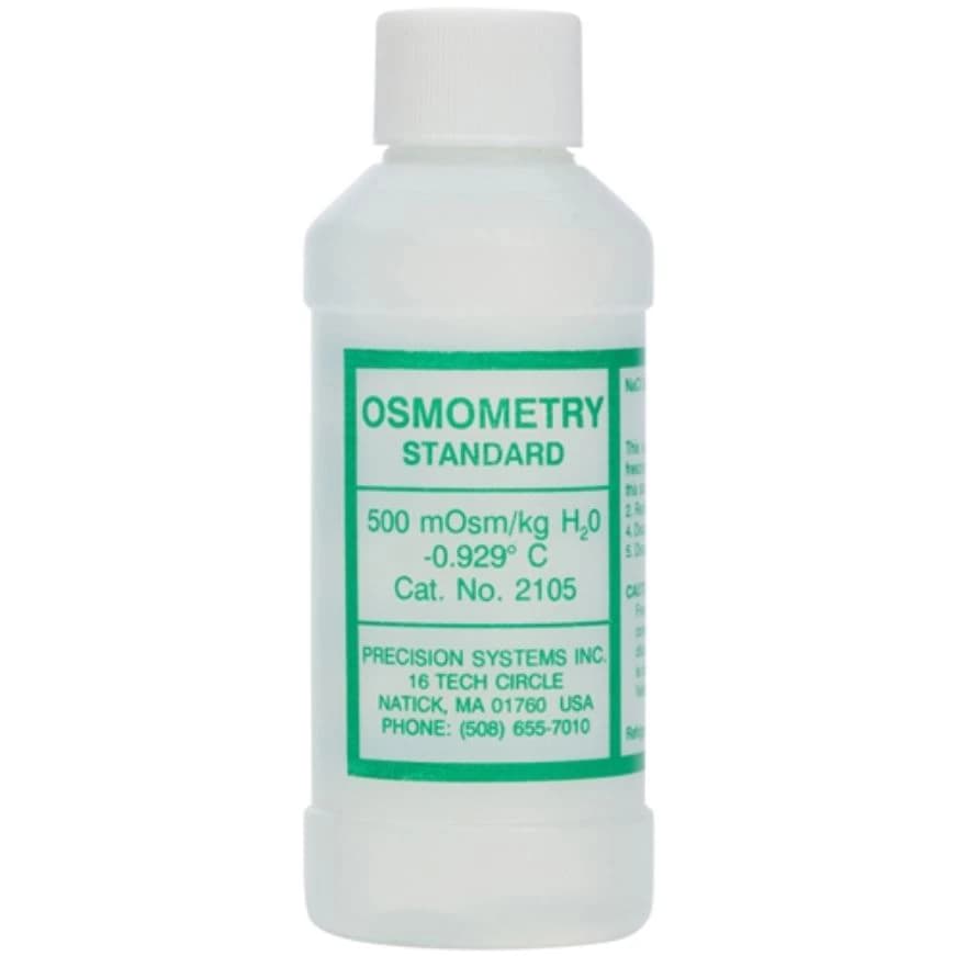 MilliOsmols Standard 500 Calibration Solution for Osmette Osmometers, 125 mL Bottle - MilliOsmols Standard 500 - Image 1