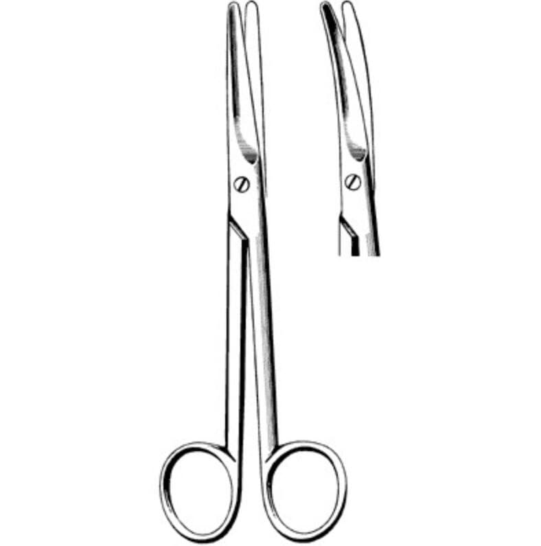 Sklar Surgi-OR Mayo Dissecting Scissors, Curved, 5-1/2", Stainless Steel, Non-Sterile, Reusable, Each - Scissor Mayo Disect Cvd - Image 1