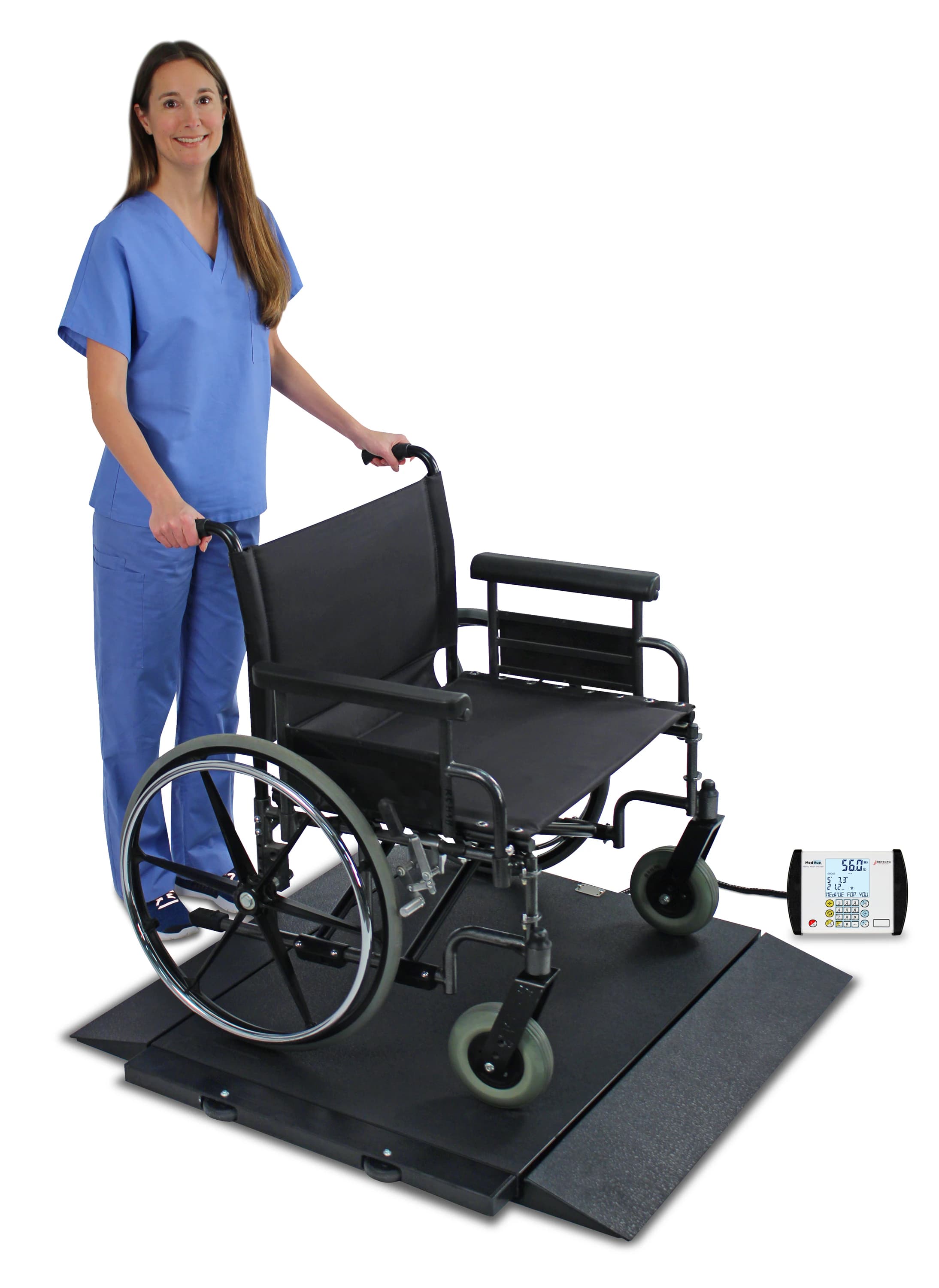 Detecto Wheelchair Scale, Digital, 1000 lb Capacity, 01KT0J078KKYS31E6PZ06JCABN thumbnail 3