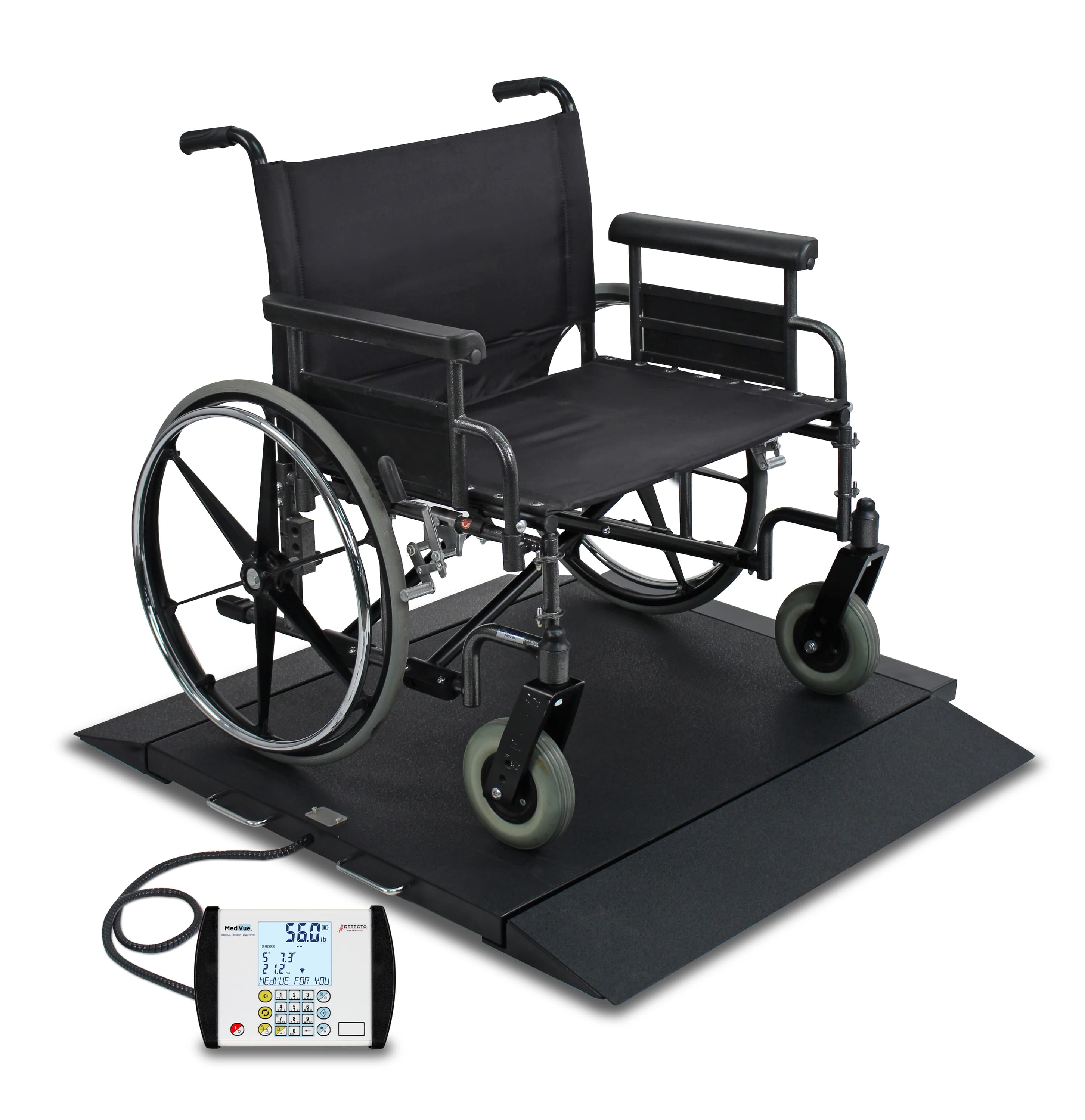 Detecto Wheelchair Scale, Digital, 1000 lb Capacity, 01KT0J078KKYS31E6PZ06JCABN thumbnail 6