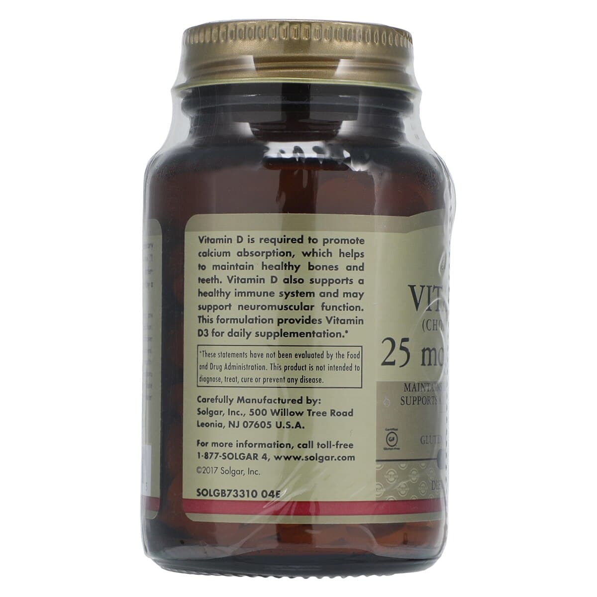 Garden of Life Vitamin D3 Supplement Tablets, Kosher, 1000 IU, 180 Count Bottle thumbnail 4