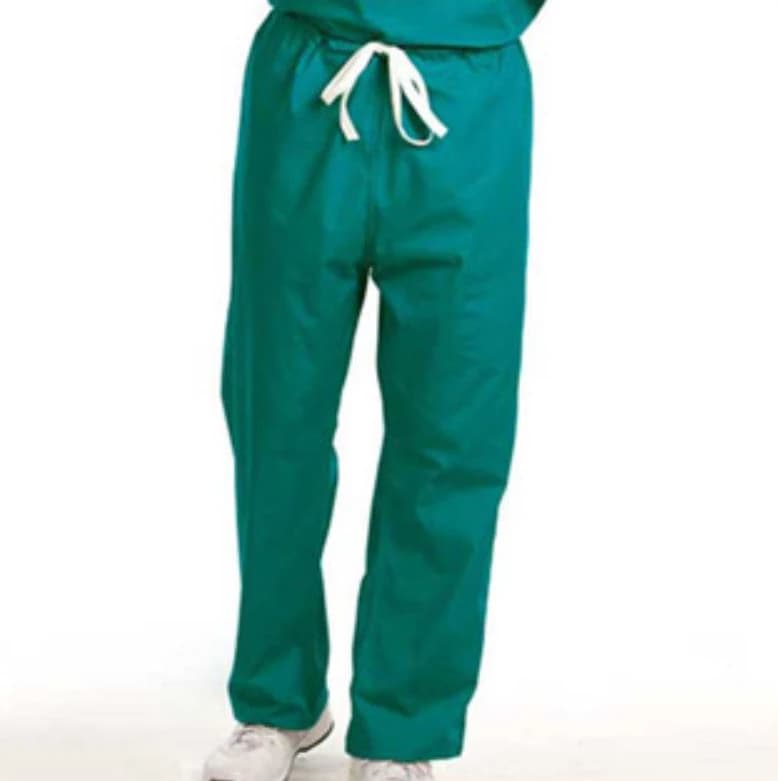 Fashion Seal Unisex Scrub Pant, Teal, Small, 65% Polyester/35% Cotton, Drawstring, 1 Pocket - Pants Scrub Unisex Teal - Image 1