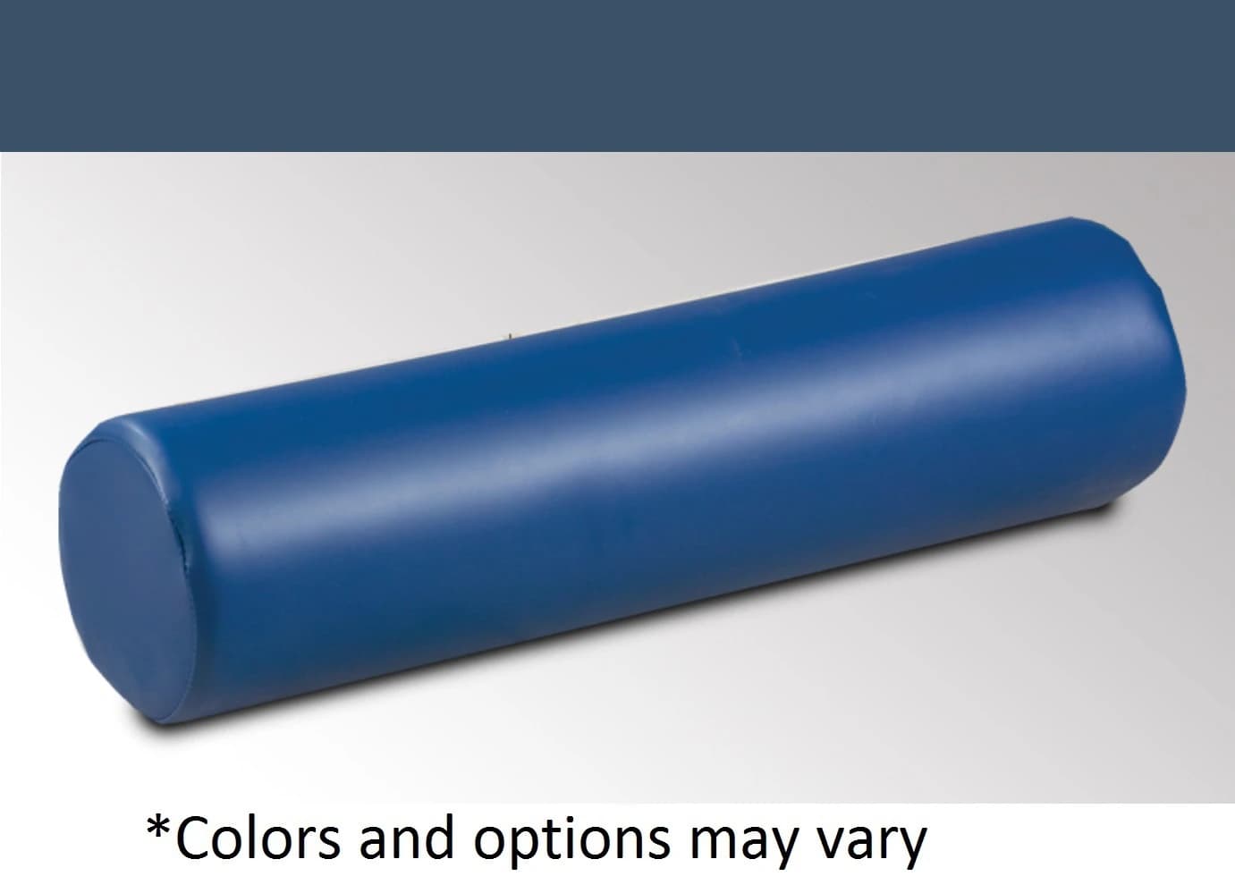 Clinton Industries Positioning Bolster, 24" x 6", Royal Blue, Vinyl Cover - Bolster 6" Royal Blue - Image 1