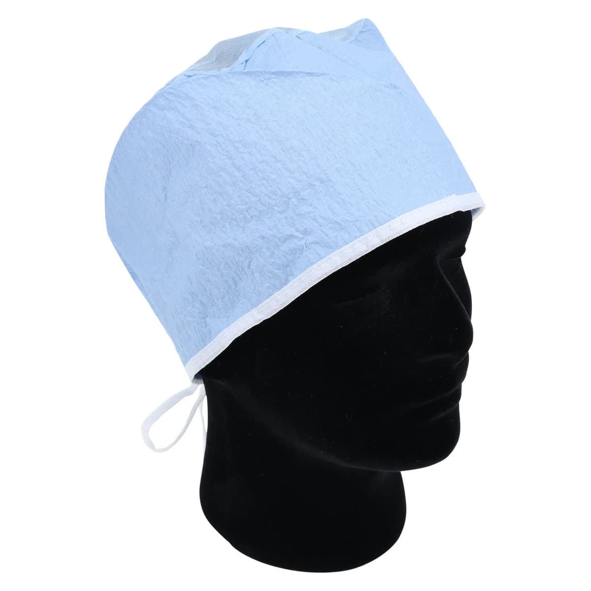 Medline Sheer-Guard Surgeon Cap Tie Back, One Size Fits Most, Blue, Disposable, Latex-Free, 500/Case - Surgeon Cap Tie Back - Image 1