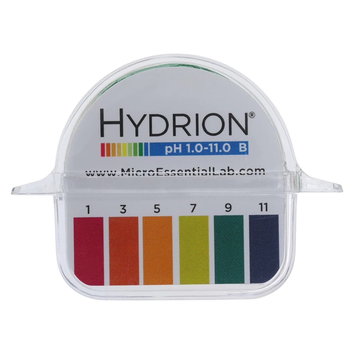 Hydrion pH Test Strips, 1-11 Range with Color Chart, Double-Roll Dispenser, Each thumbnail 3