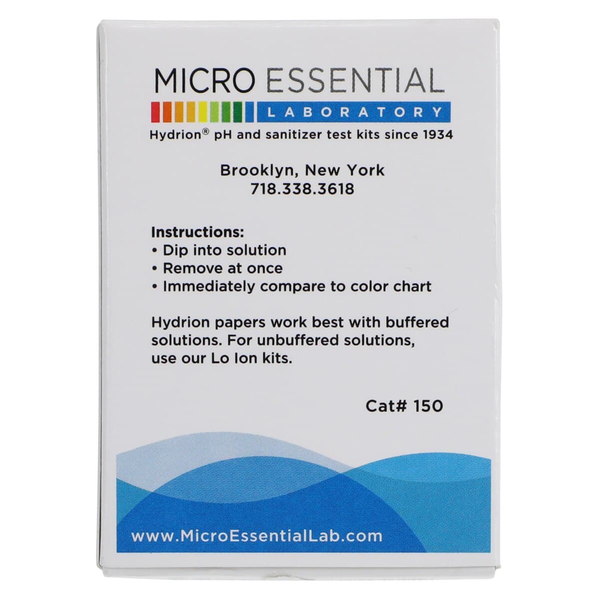 Hydrion pH Test Strips, 1-11 Range with Color Chart, Double-Roll Dispenser, Each thumbnail 7