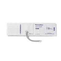 Welch Allyn FlexiPort Blood Pressure Cuff, Size 13, White/Brown, Latex-Free, 20/Package - Cuff Thigh Soft 2-Tube TP - Image 1