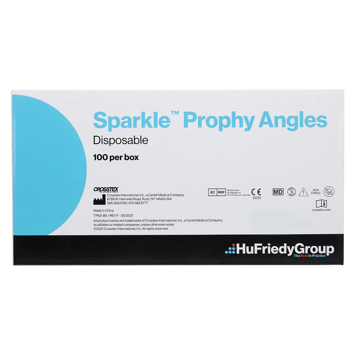 Sparkle Prophy Angle Soft Cup, Purple, Latex-Free, 90°, 100/Box, TPASSC1 thumbnail 5