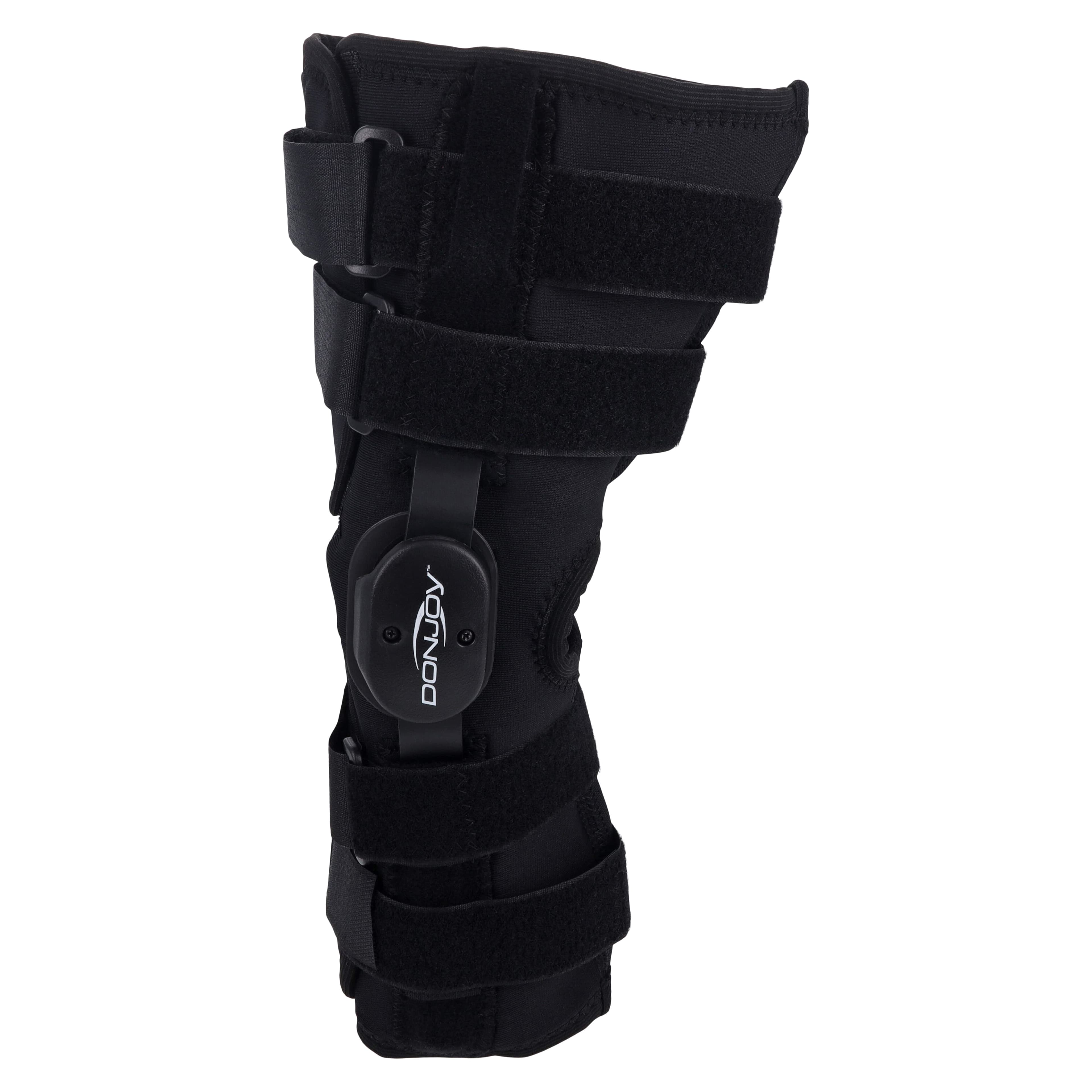 DJO Playmaker Knee Brace, Adult Medium, Drytex, Black, 18.5-21" thumbnail 4