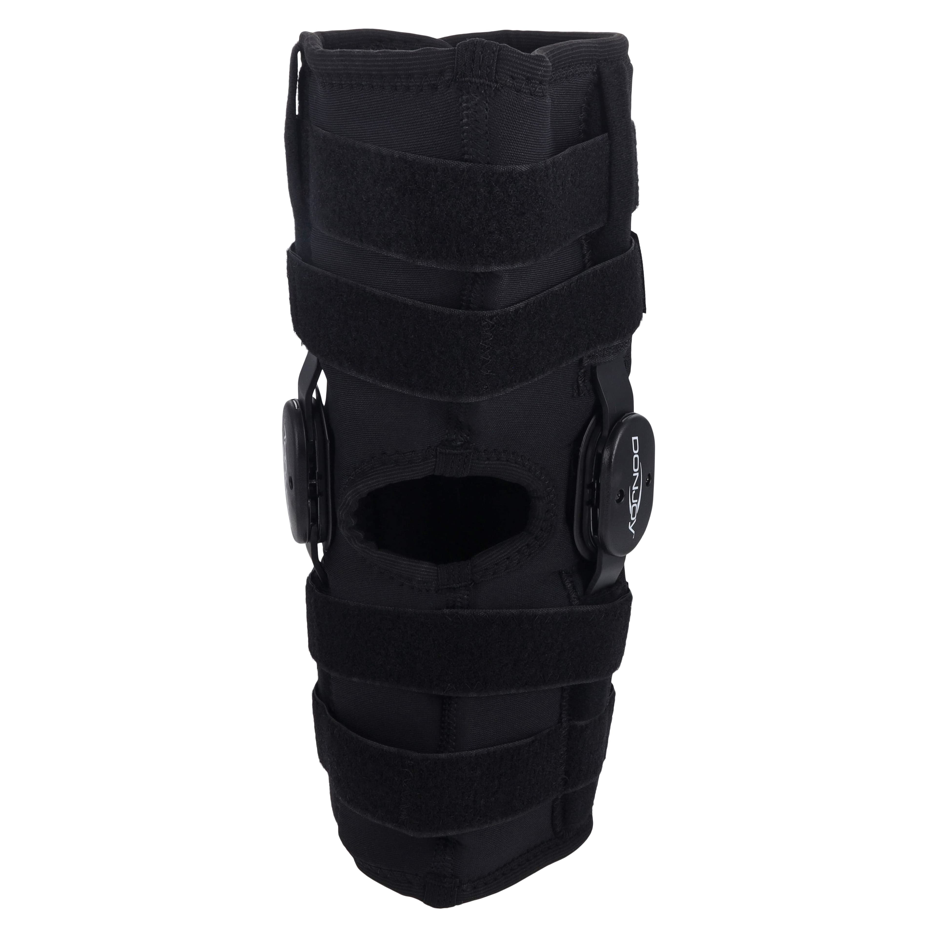 DJO Playmaker Knee Brace, Adult Medium, Drytex, Black, 18.5-21" thumbnail 5