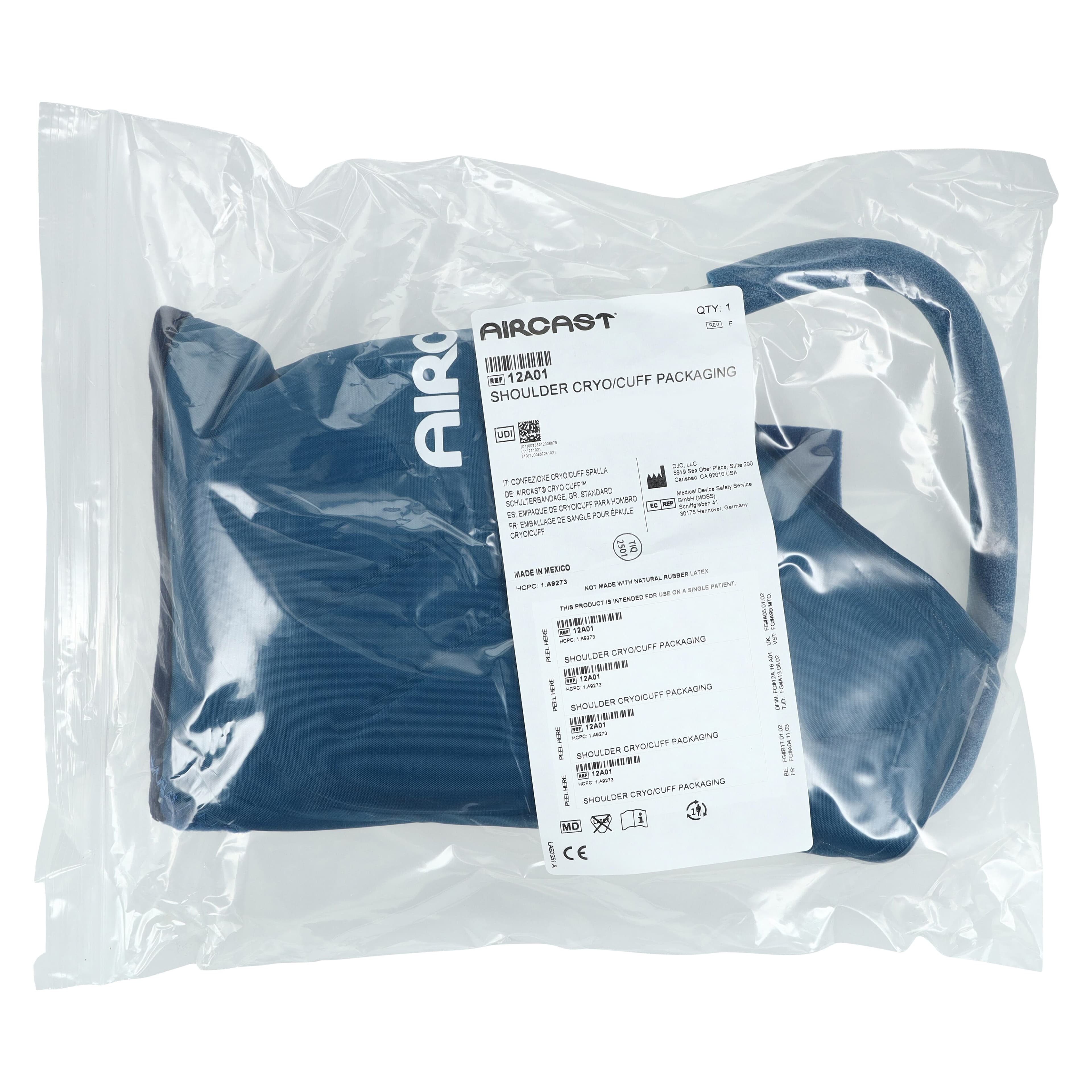 Aircast Cryo/Cuff IC Shoulder Cryotherapy Cuff, Adult, Universal 32-48" thumbnail 3