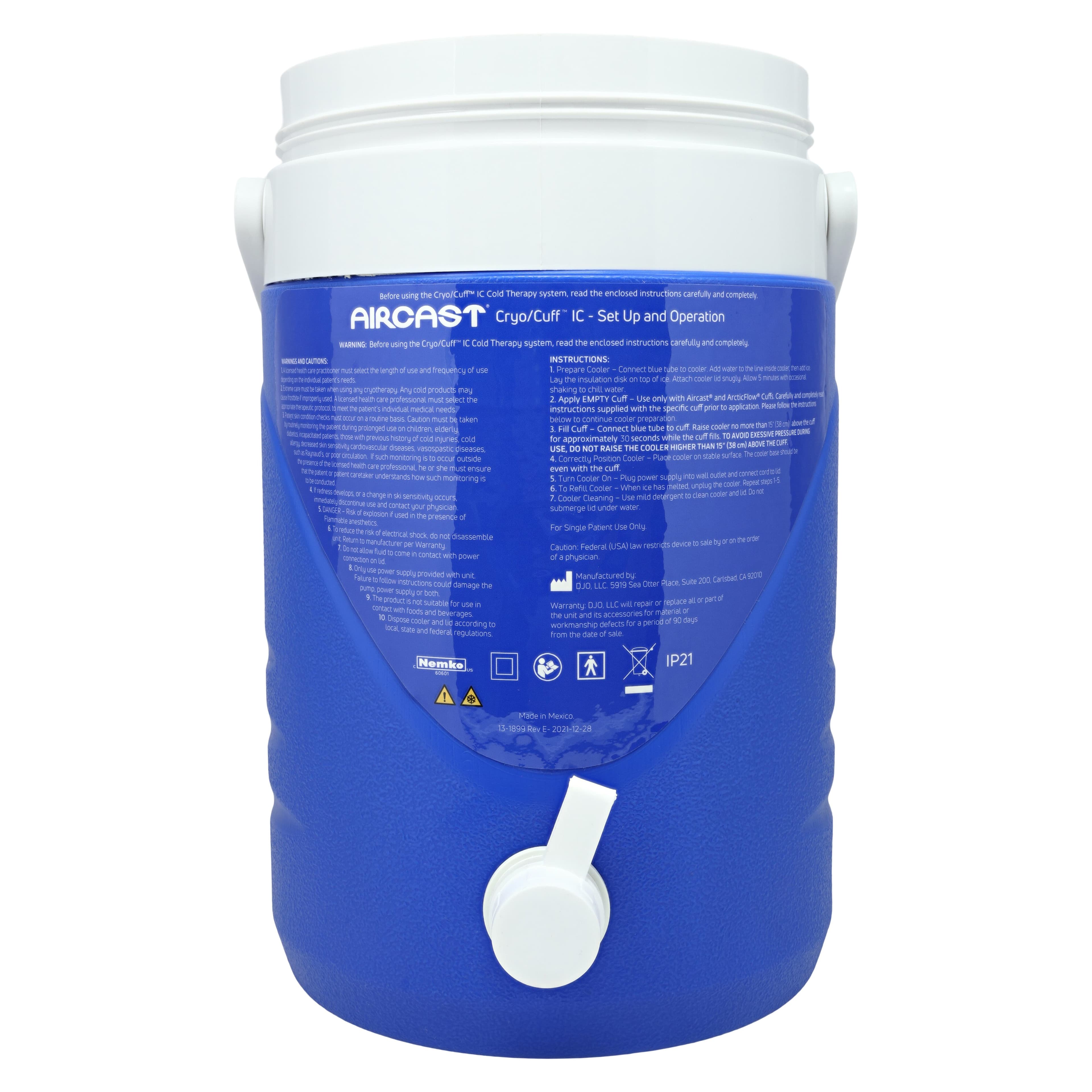 Aircast Cryo/Cuff IC Shoulder Cryotherapy Cuff, Adult, Universal 32-48" thumbnail 5