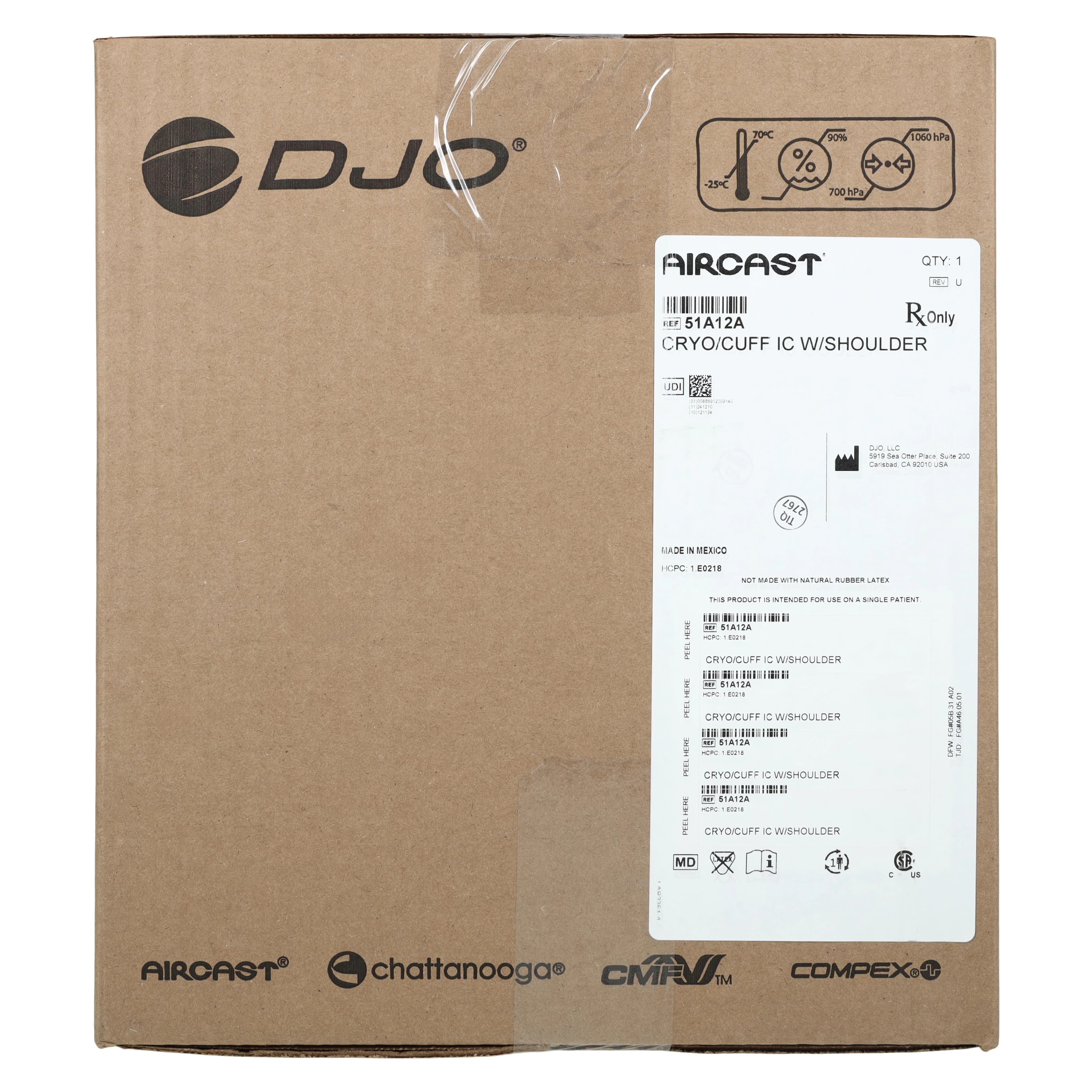 Aircast Cryo/Cuff IC Shoulder Cryotherapy Cuff, Adult, Universal 32-48" thumbnail 13