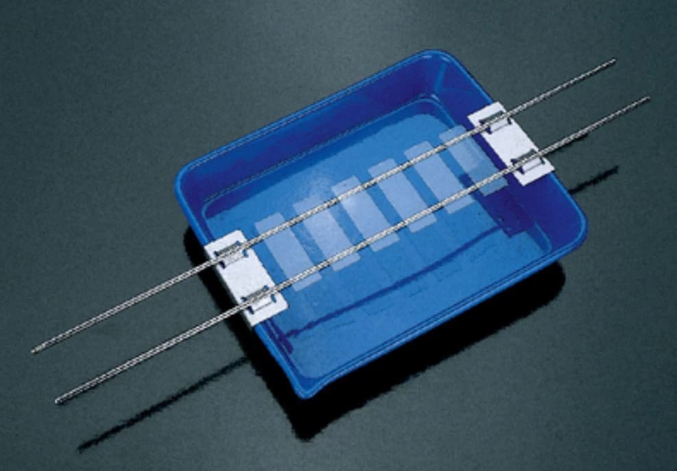 Slide Staining Over Sink Rack, Stainless Steel, Adjustable, with Triangular Supporting Rods - Slide Staining Over Sink Rack - Image 1